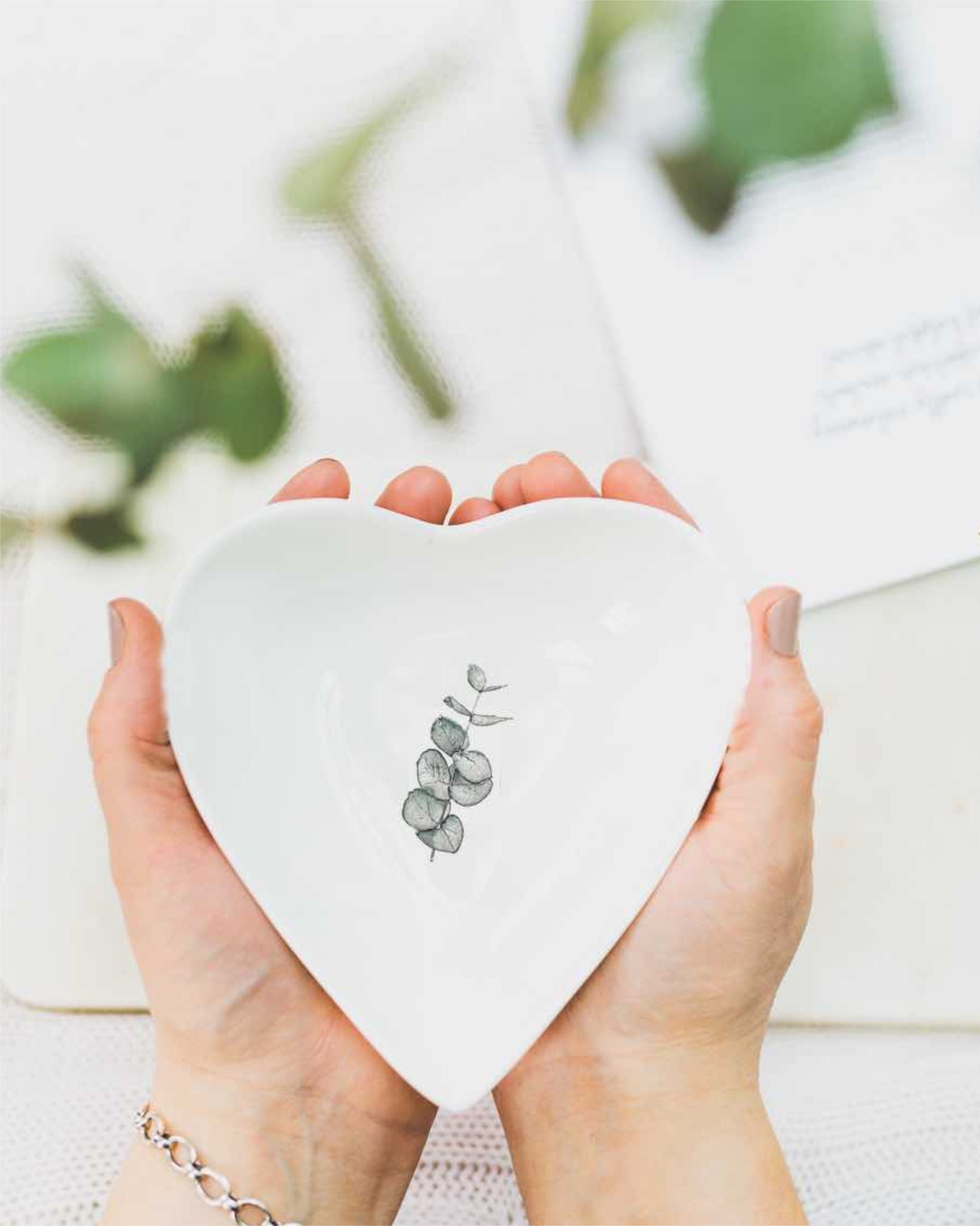 Eucalyptus Boxed Heart Dish