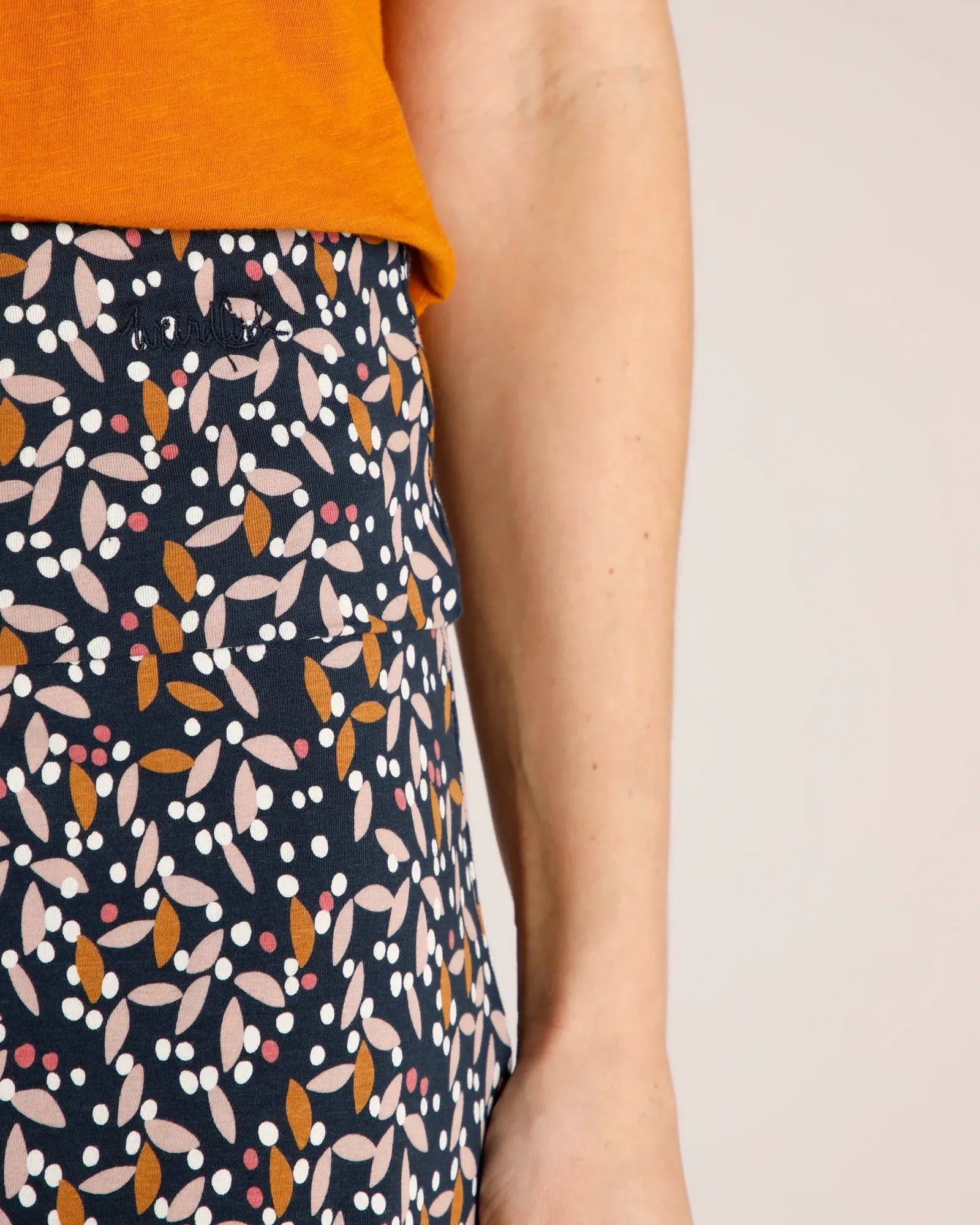 Malmo Organic Jersey Skirt - Dark Navy