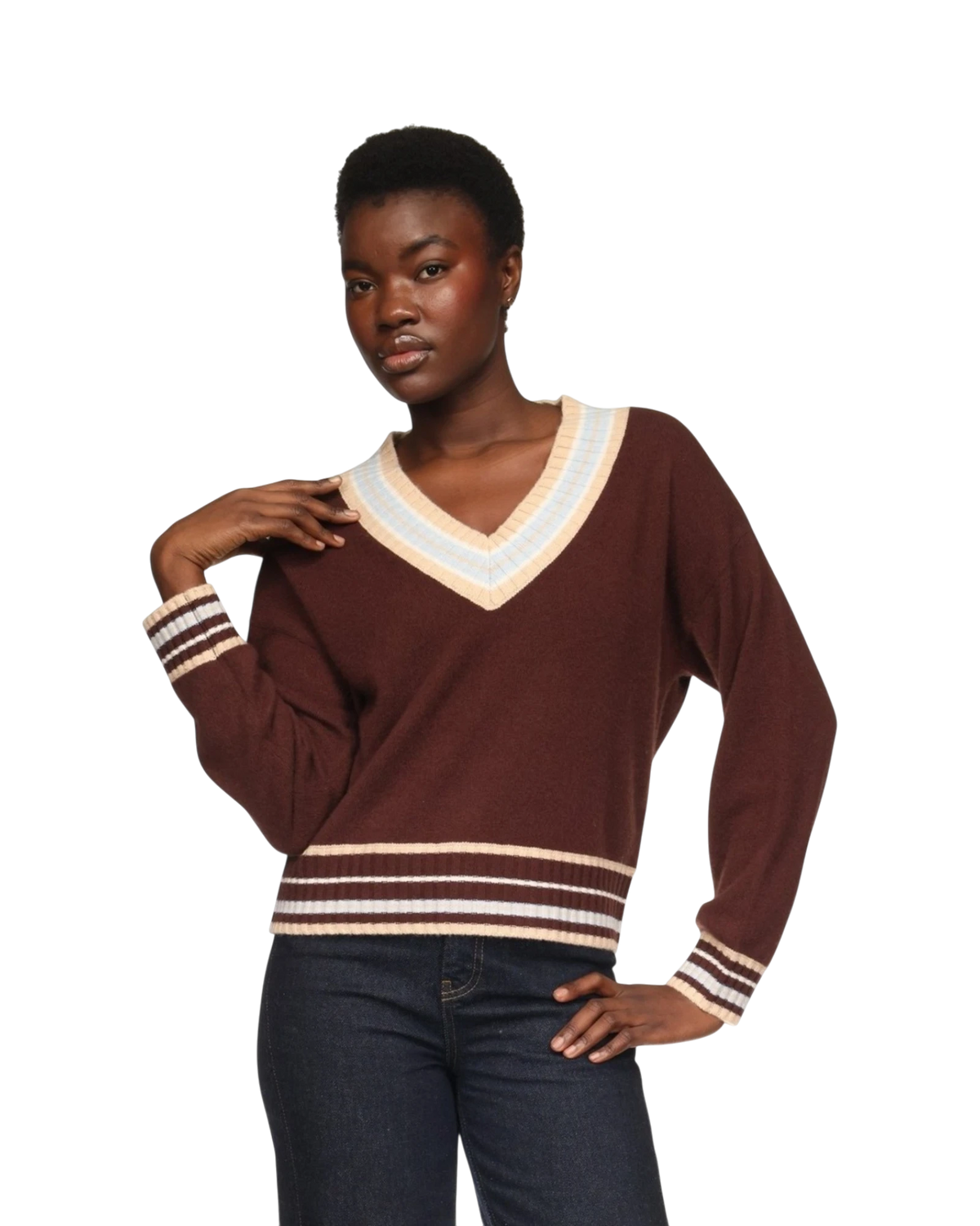 Stitchy Trim V - Cocoa