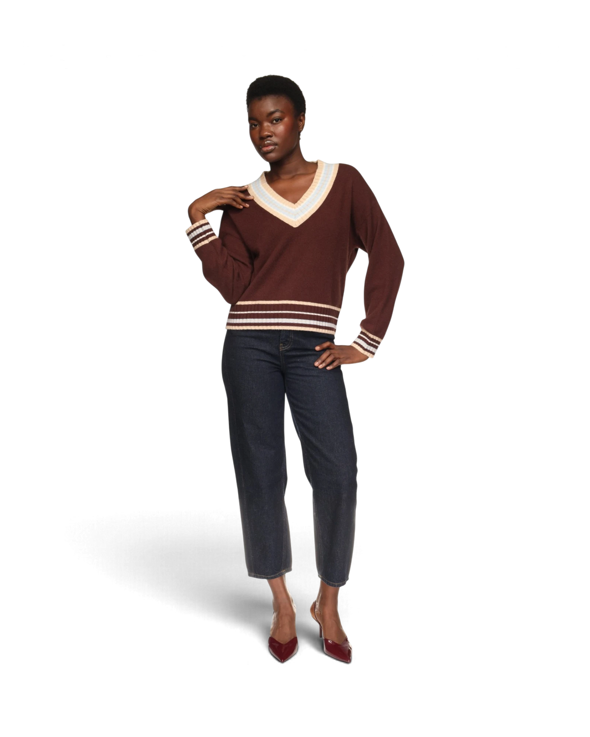 Stitchy Trim V - Cocoa