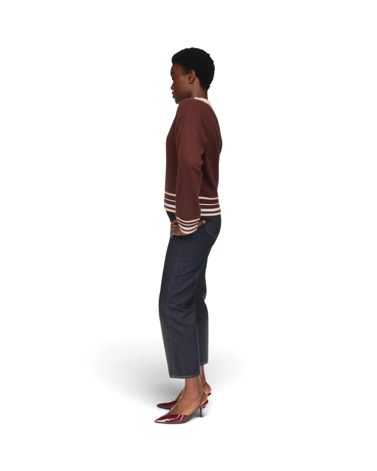 Stitchy Trim V - Cocoa