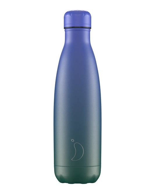 500ml Bottle - Gradient - Green Blue