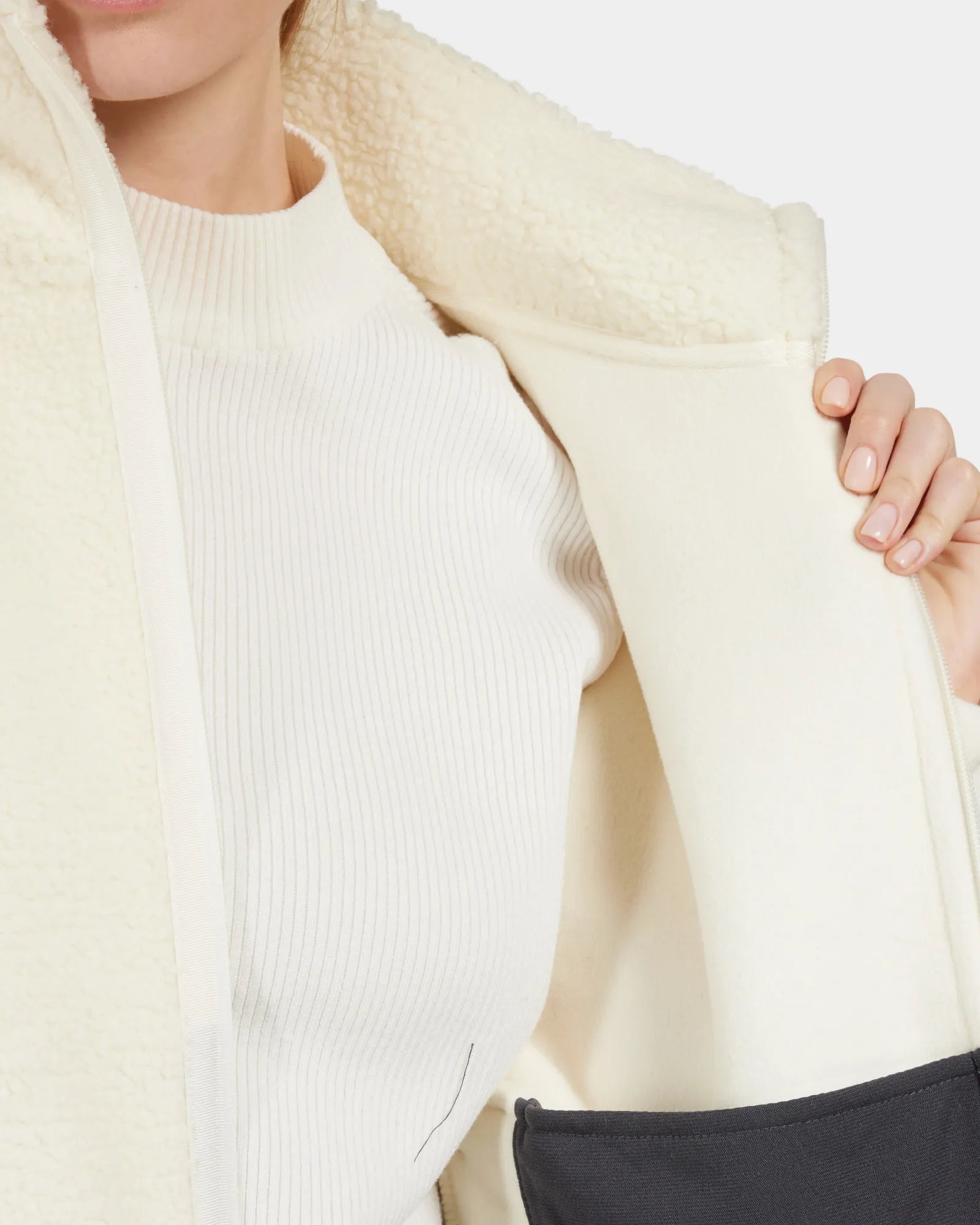 Mella Fleece - White Foam