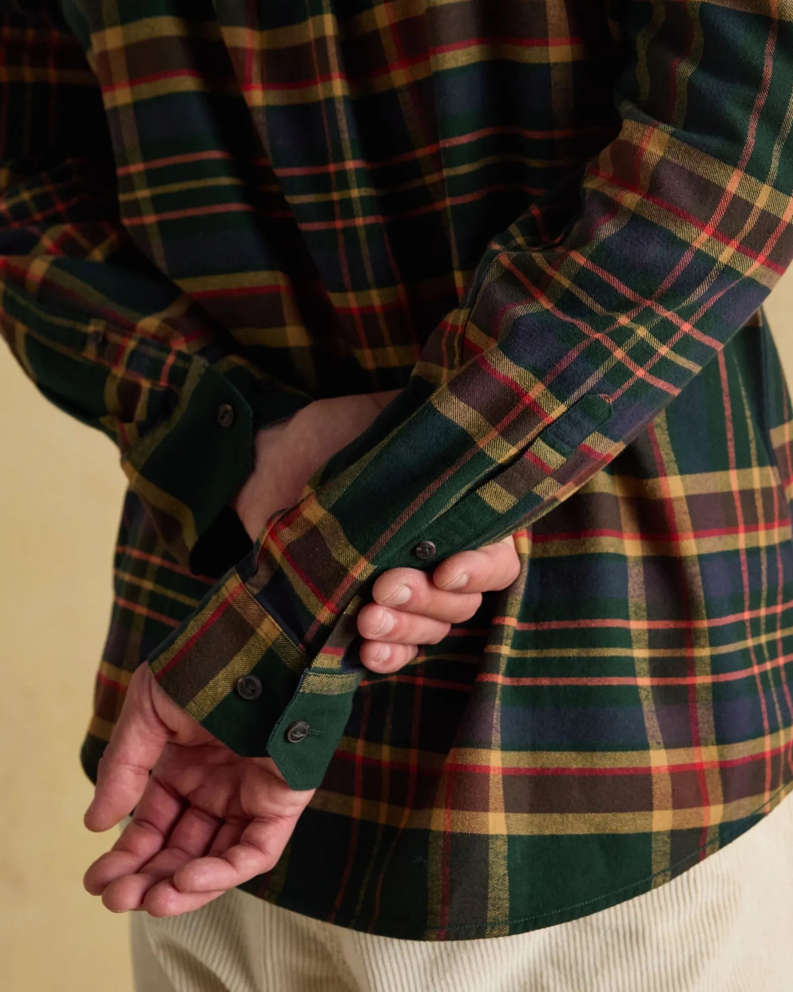 Brushed Flannel Shirt - Green