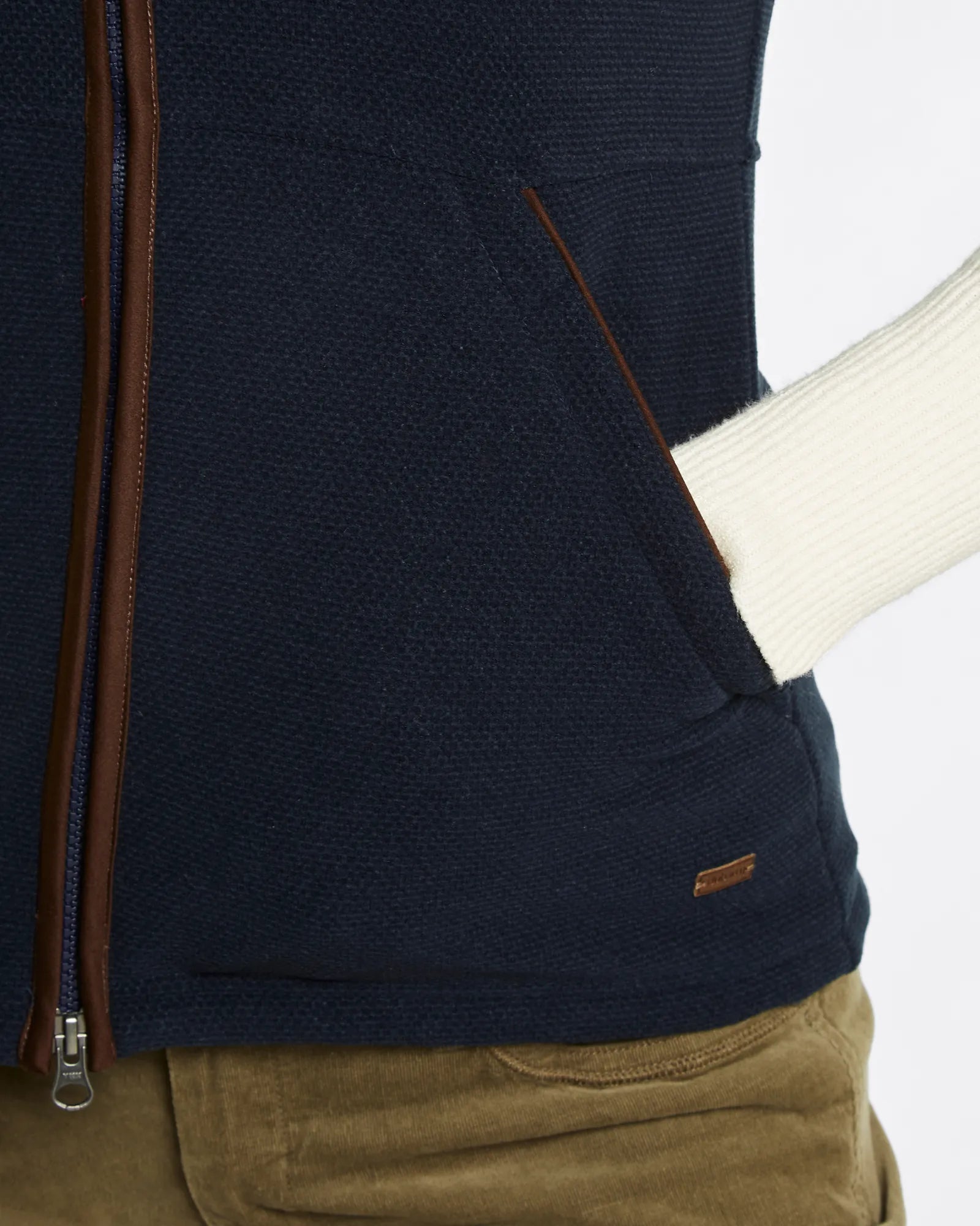 Carbury Navy Women's Fleece Gilet