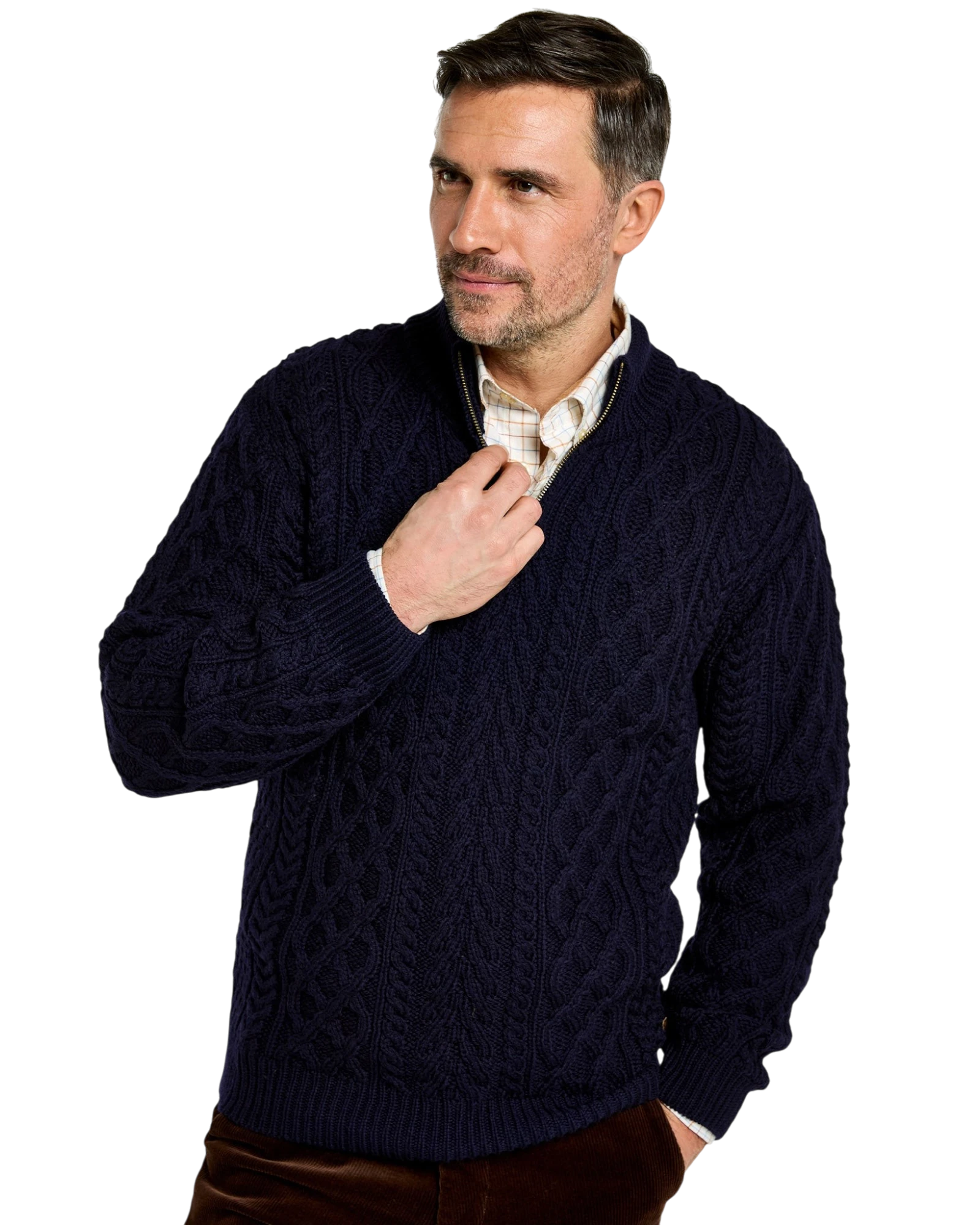 Henihan Quarter Zip Jumper - Navy