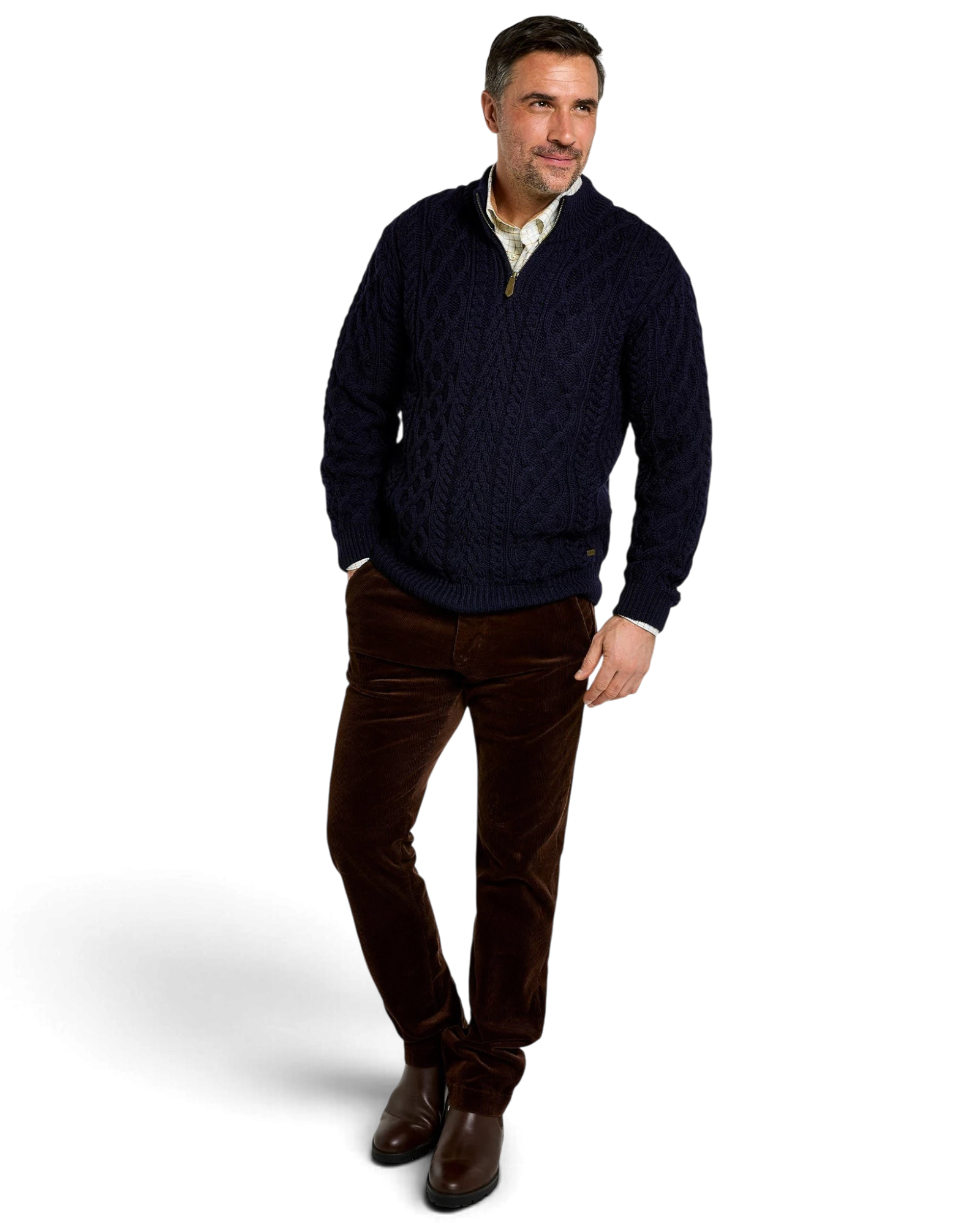 Henihan Quarter Zip Jumper - Navy