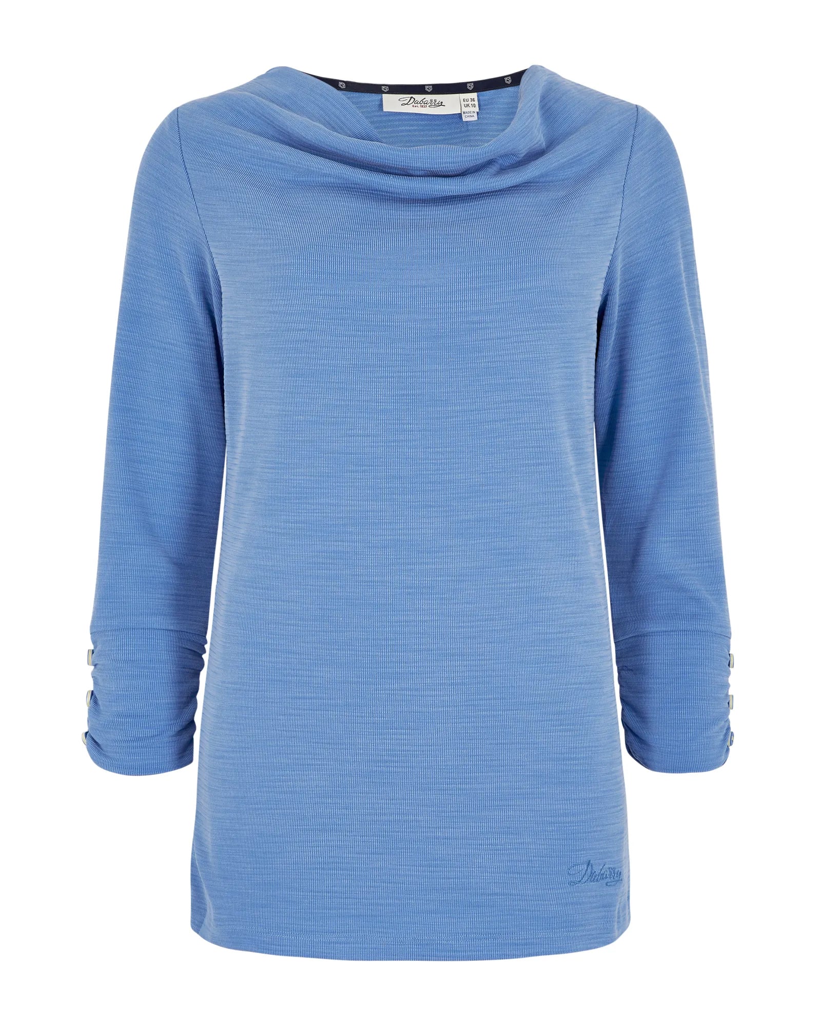 Hillgrove Cowl Neck Top - Greek Blue