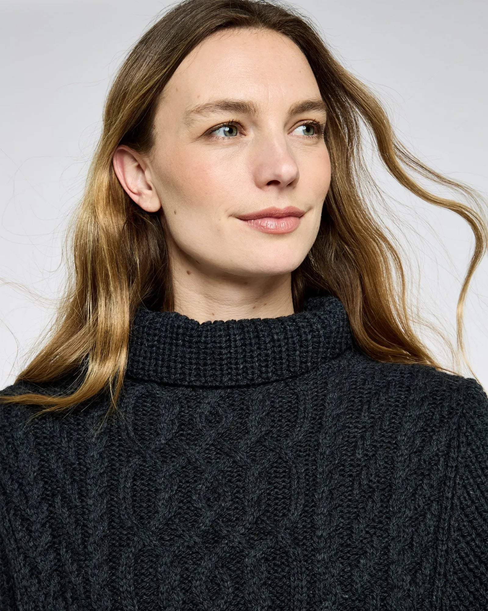Kilronan Poncho - Charcoal