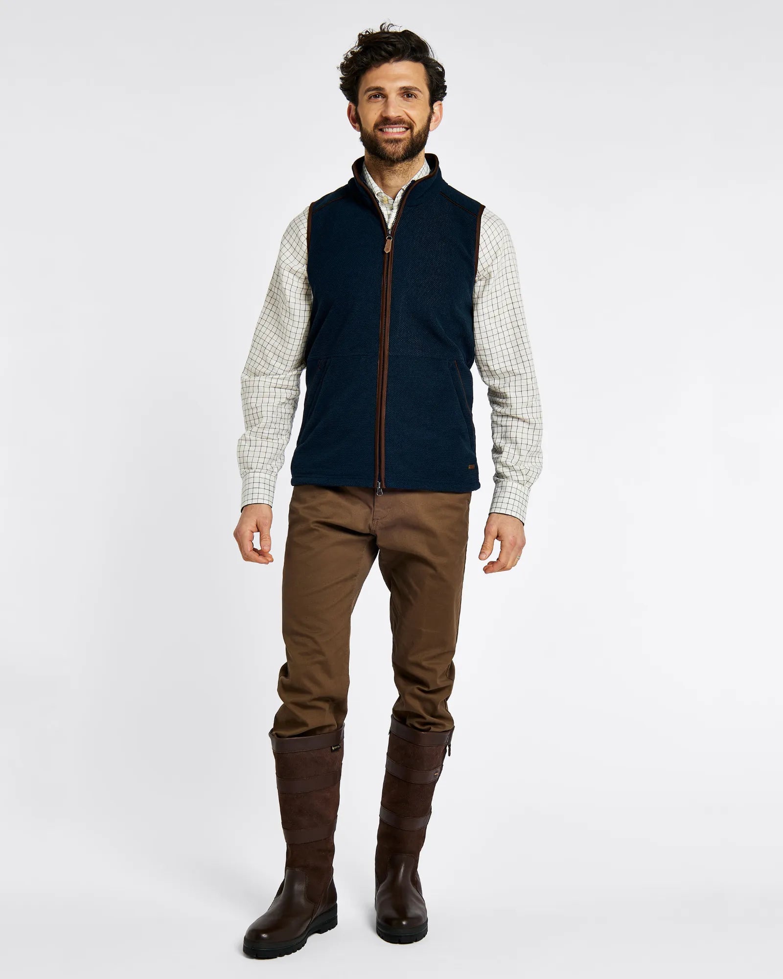 Lifford Navy Fleece Gilet