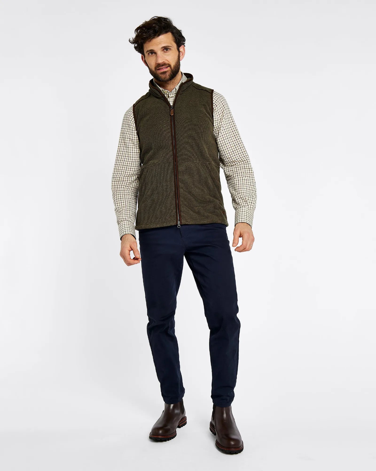 Lifford Olive Fleece Gilet