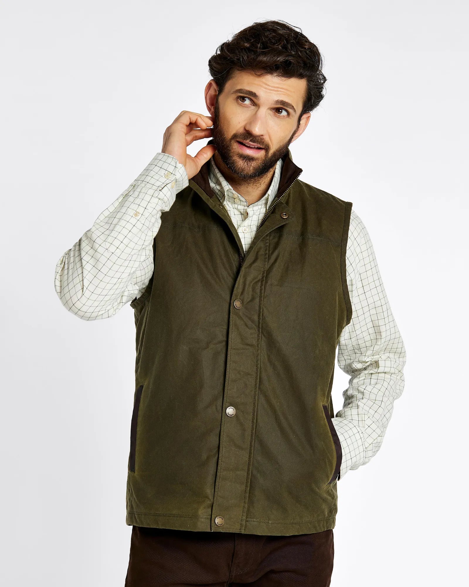 Mayfly Fennel Men's Wax Gilet