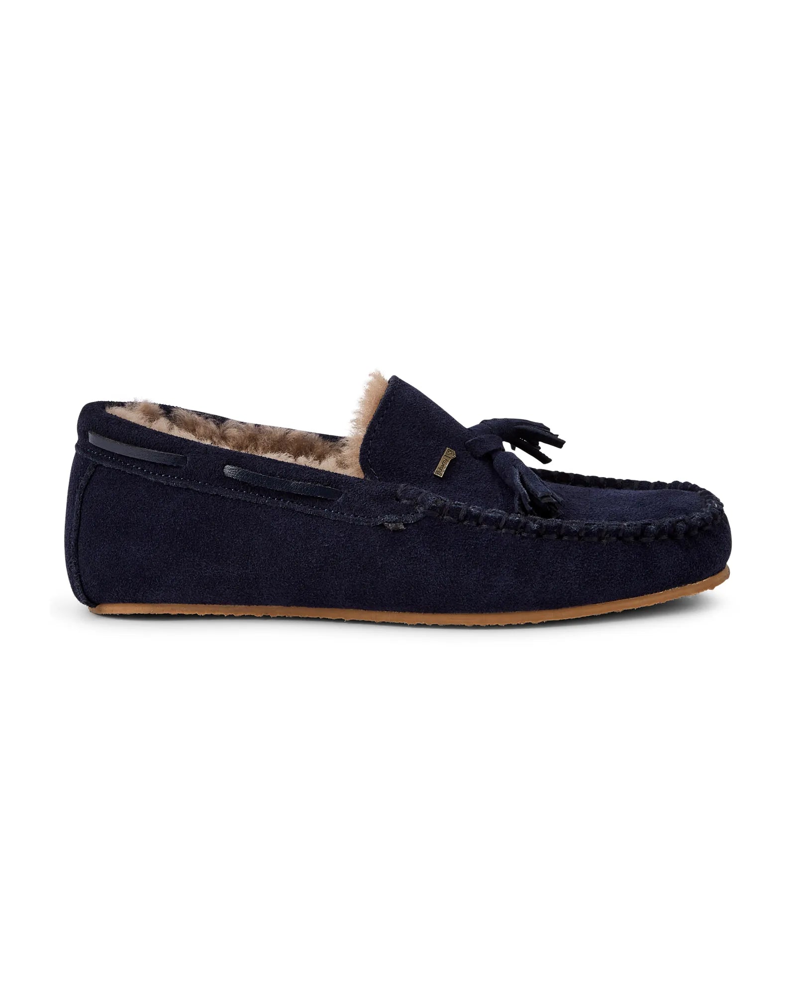 Rosslare Moccasin Slipper - Navy