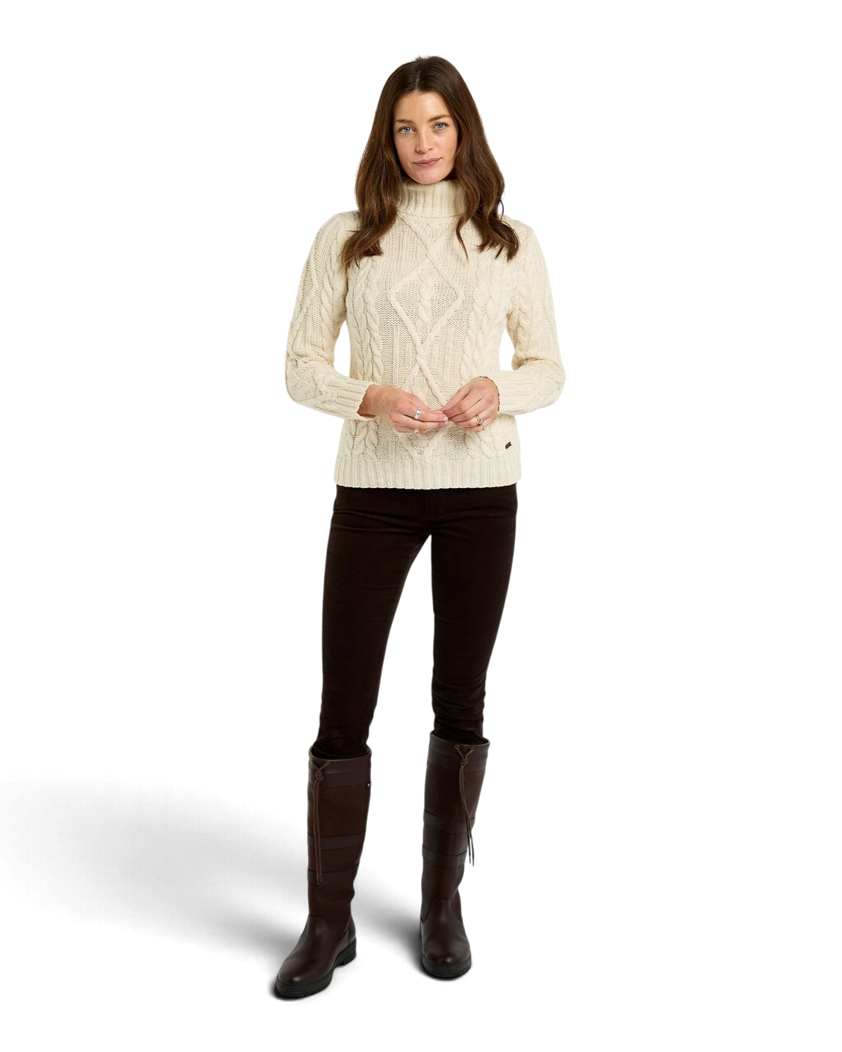 Somers Roll-Neck Jumper - Cream