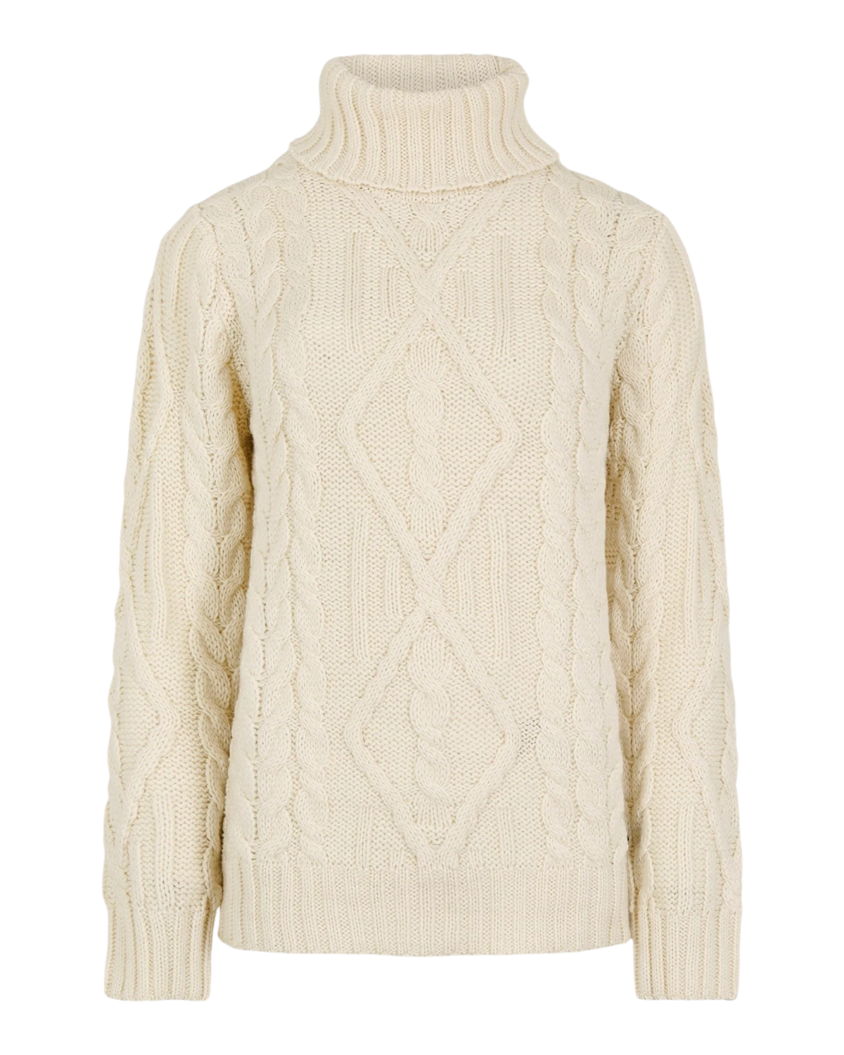 Somers Roll-Neck Jumper - Cream