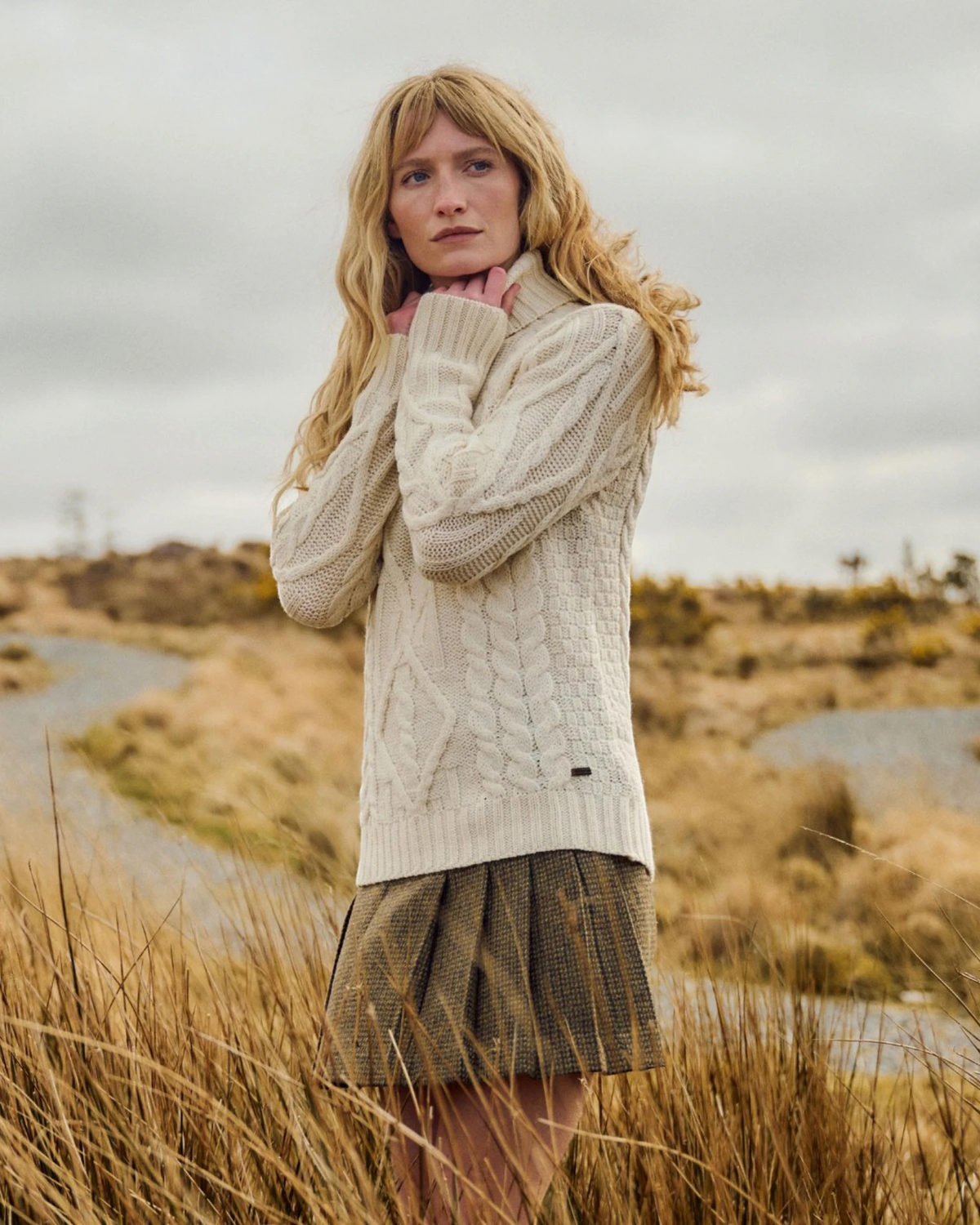 Somers Roll-Neck Jumper - Cream
