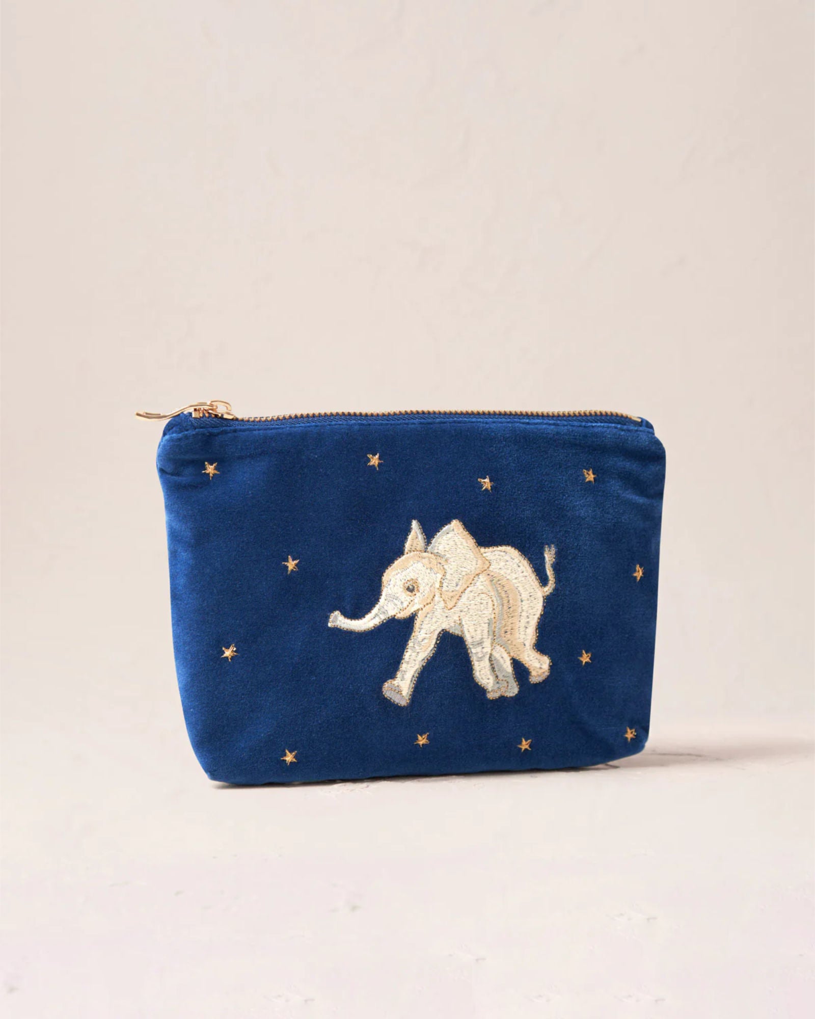 Baby Elephant Conservation Mini Pouch - Navy
