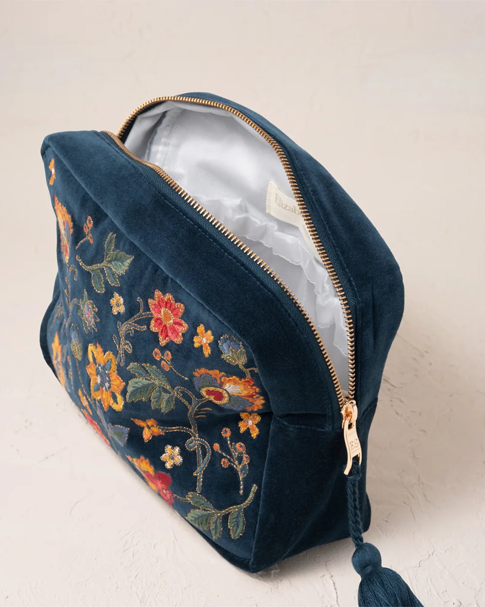 Botanical Garden Wash Bag - Ink Blue
