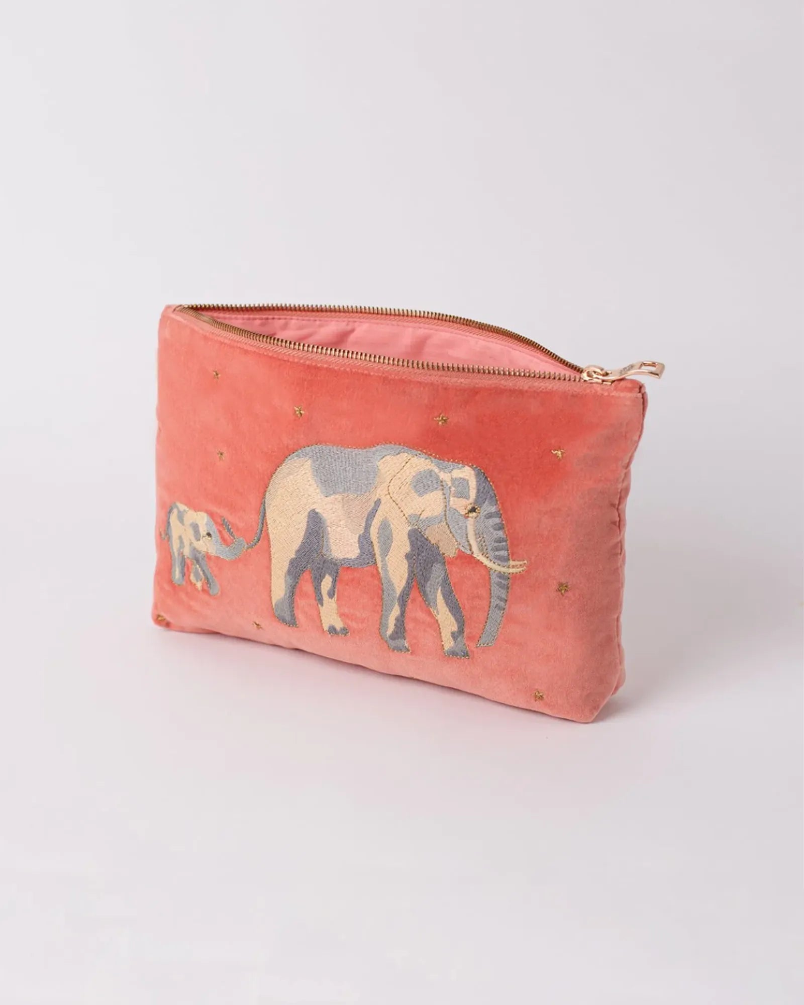 Elephant Conservation Everyday Pouch - Coral
