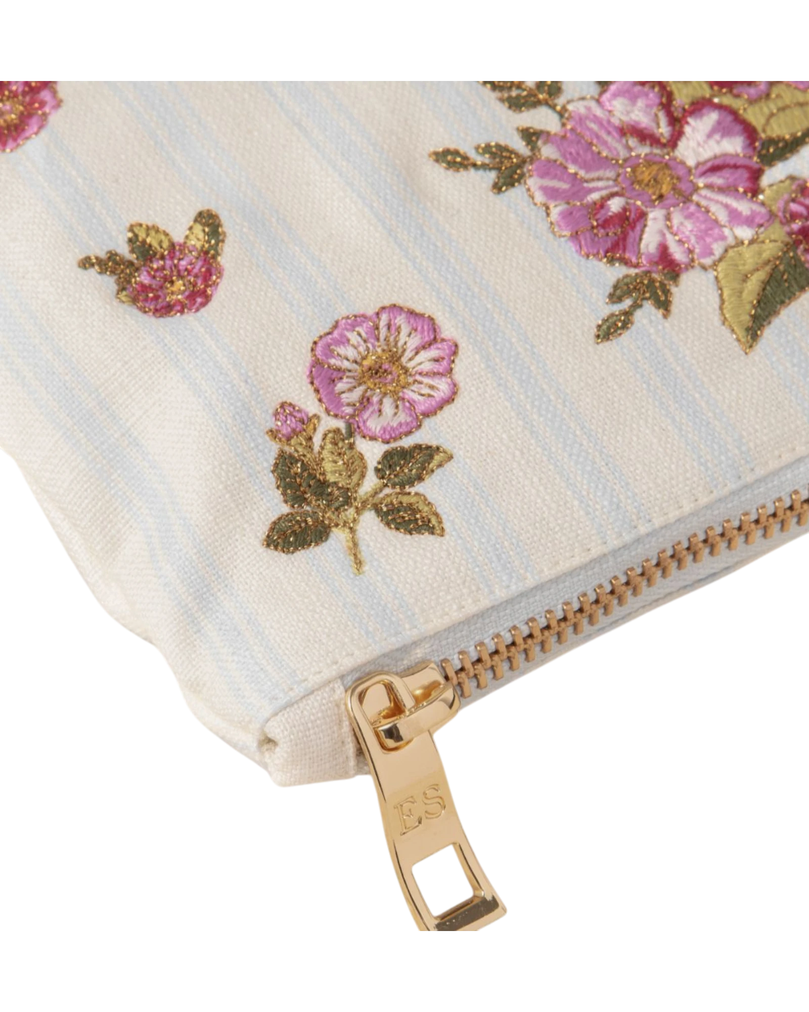Floral Bouquet Stripe Printed Everyday Pouch