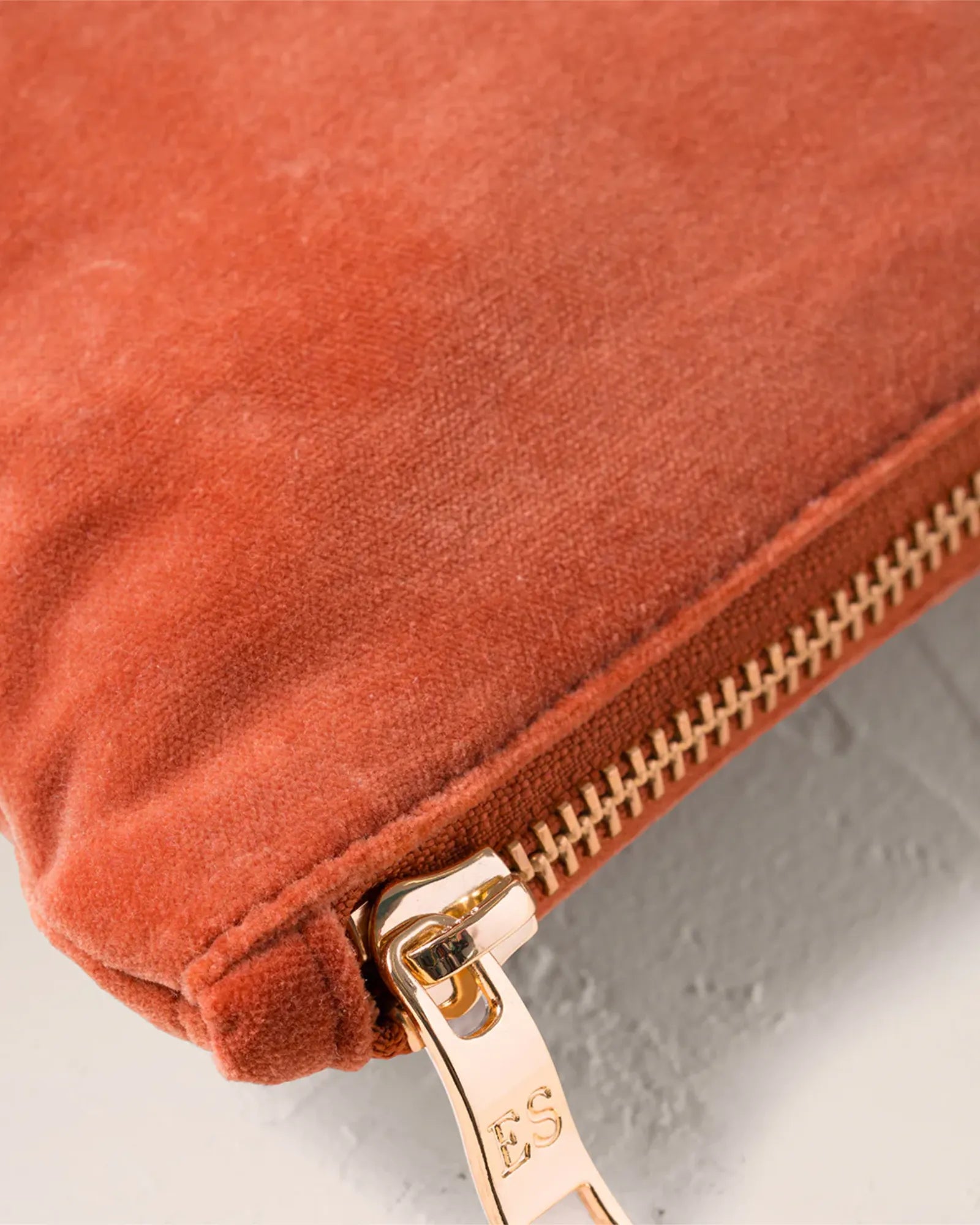 Golden Elephants Rust Mini Pouch