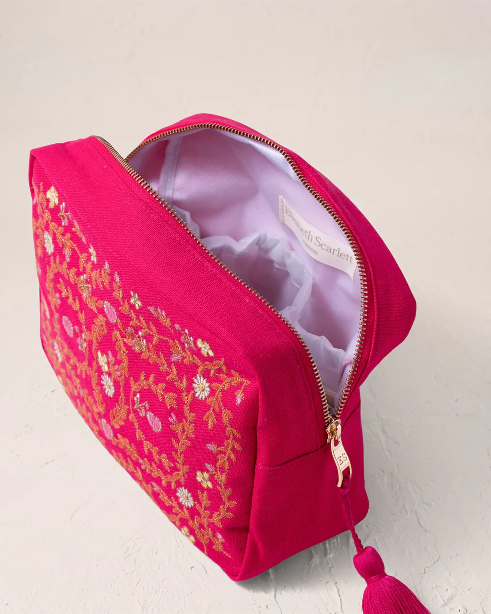 Mediterranean Garden Pink Wash Bag