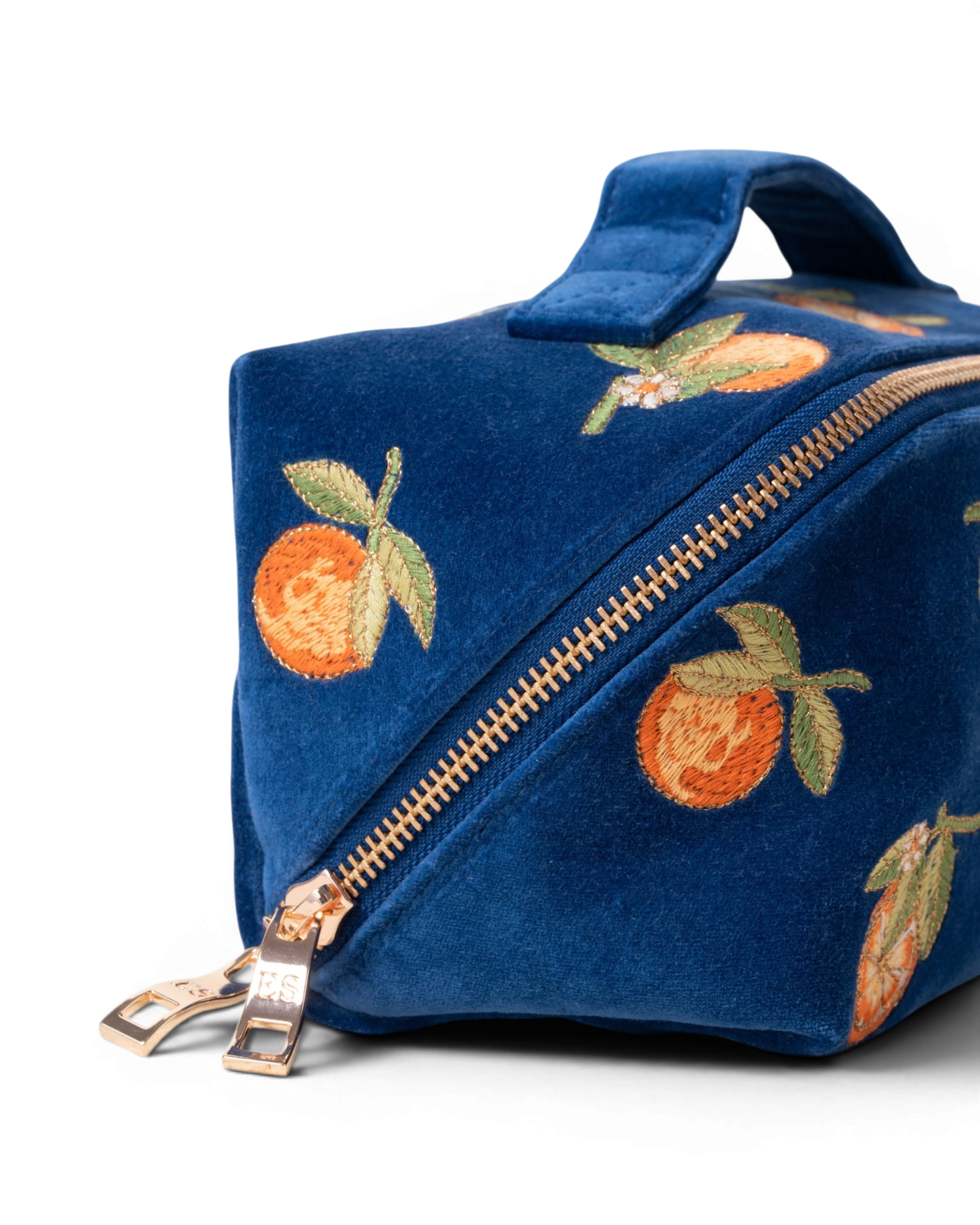 Orange Blossom Open Flat Makeup Bag