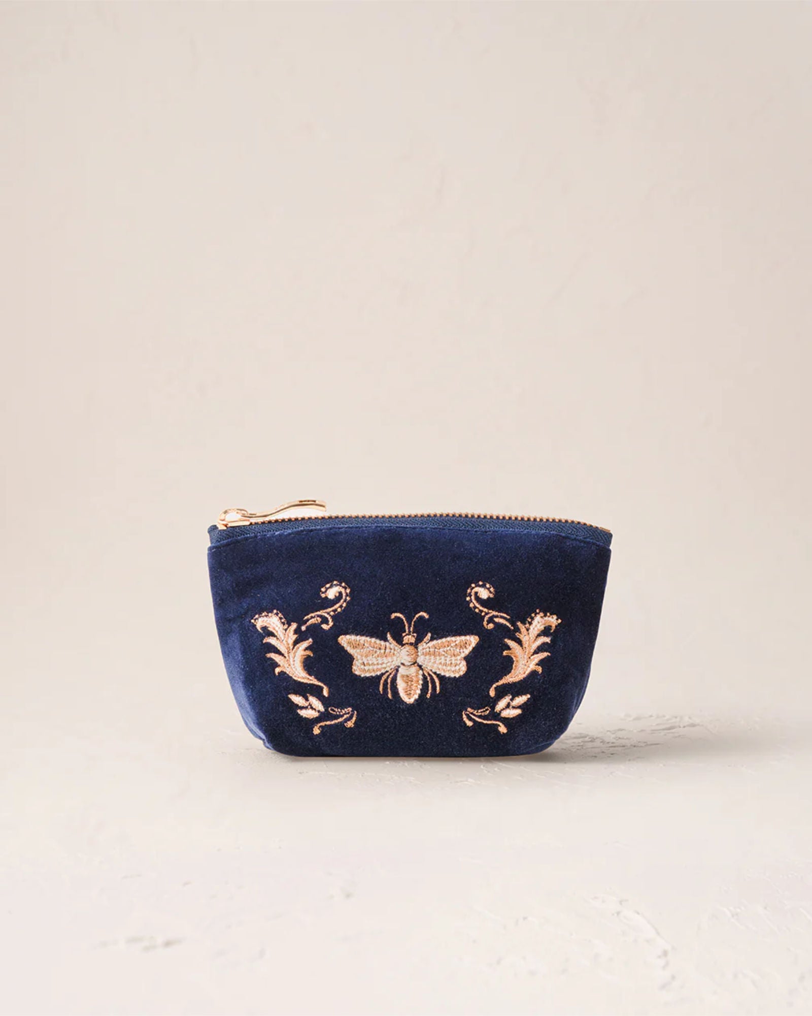Provencal Bee Navy Coin Purse