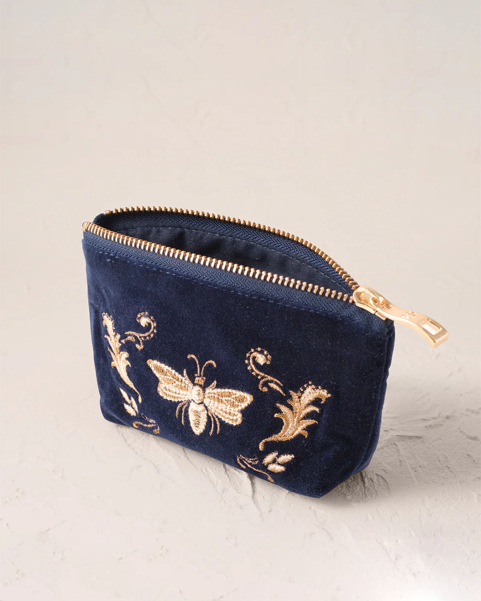 Provencal Bee Navy Coin Purse