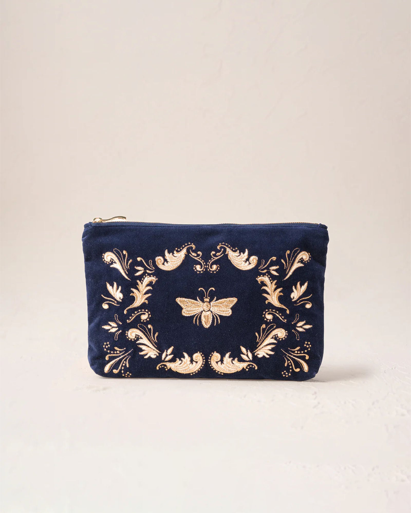 Provencal Bee Navy Everyday Pouch