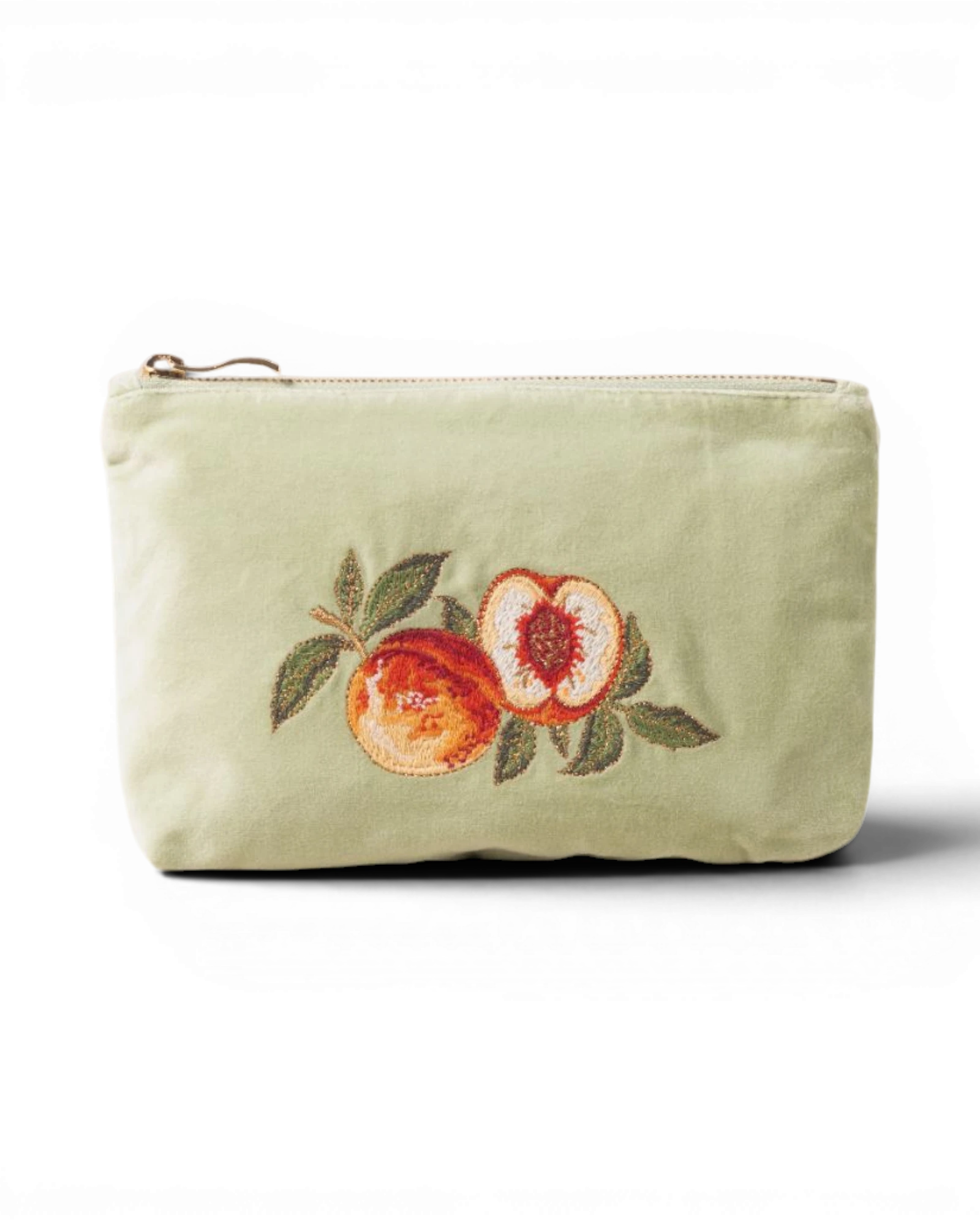 Summer Peach Mini Pouch - Celadon