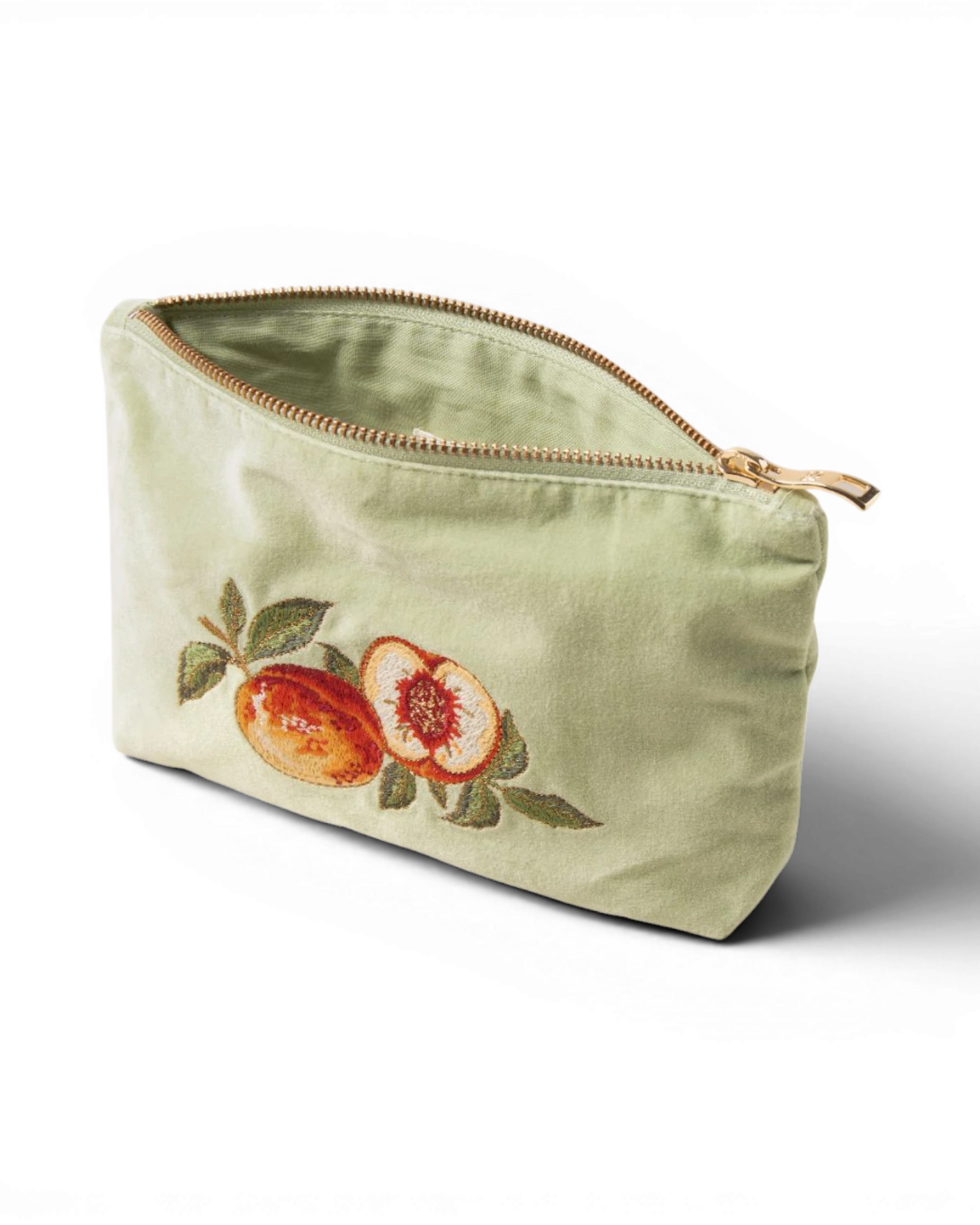 Summer Peach Mini Pouch - Celadon