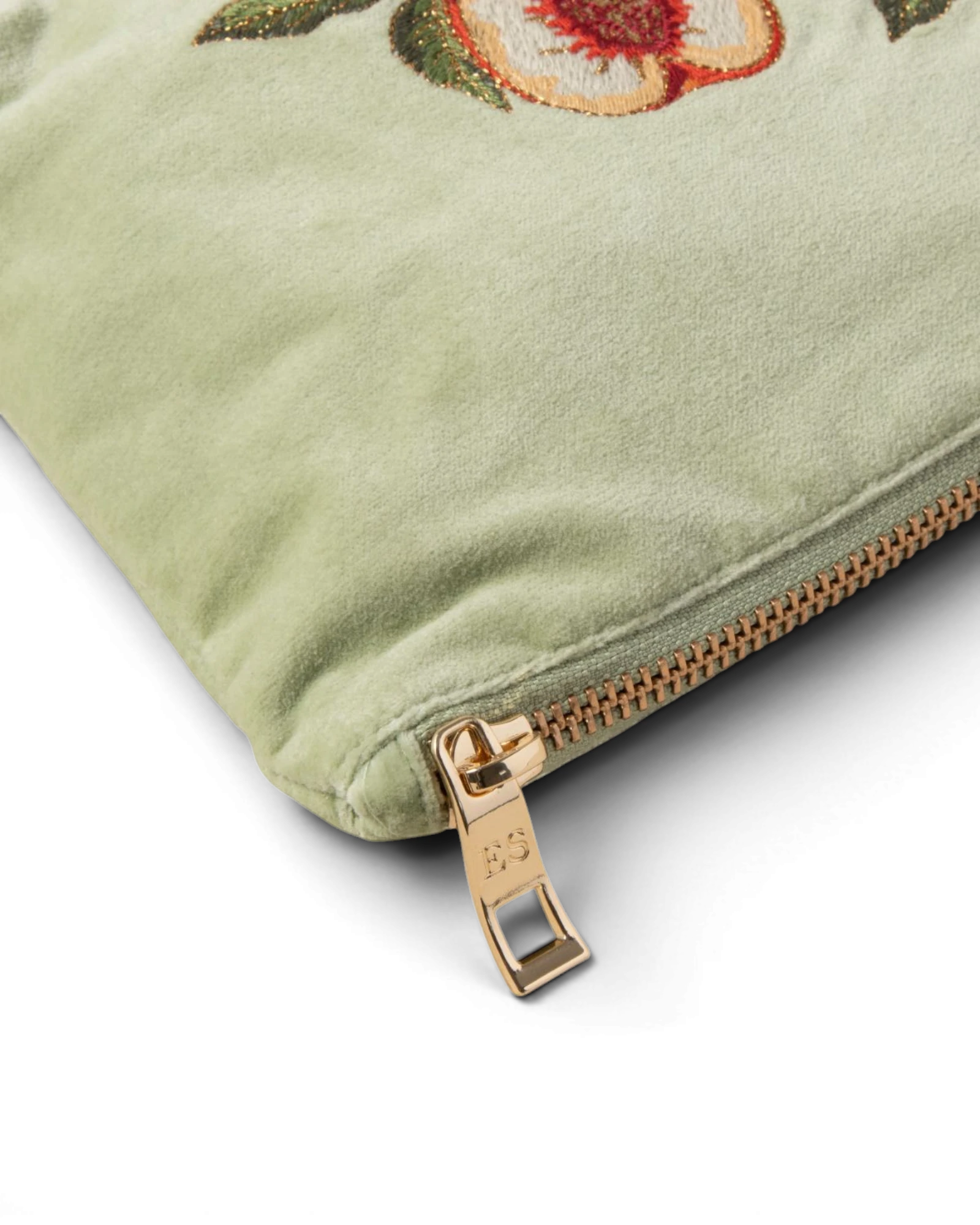 Summer Peach Mini Pouch - Celadon