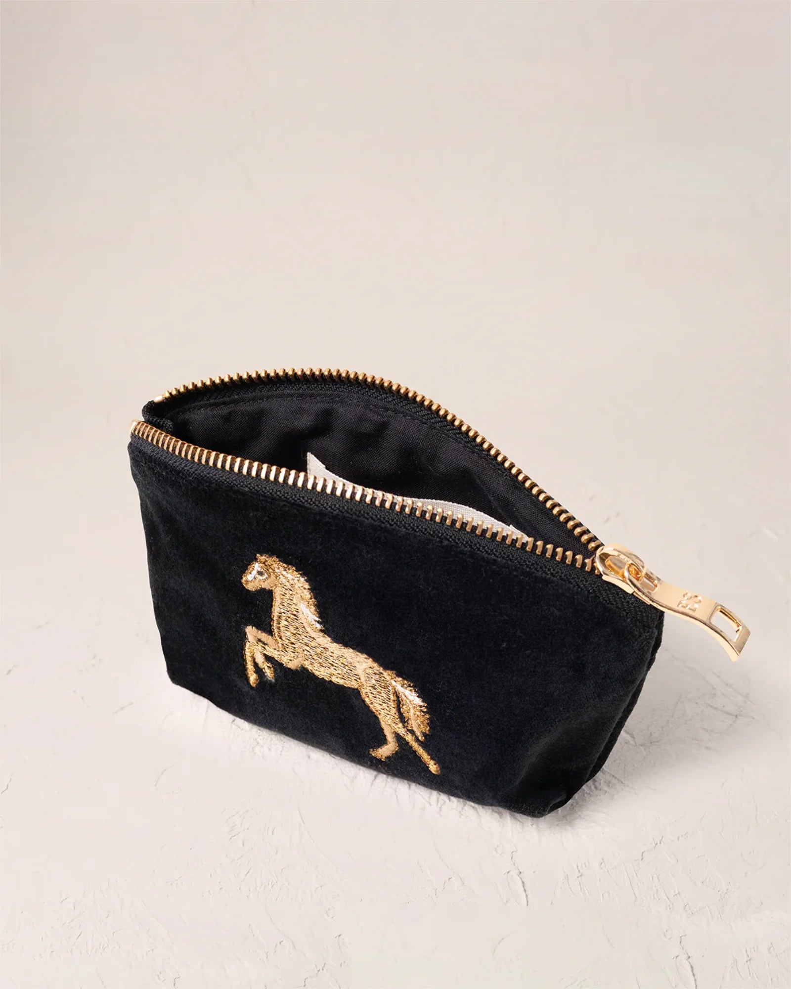 Wild Horses Coin Purse - Charcoal