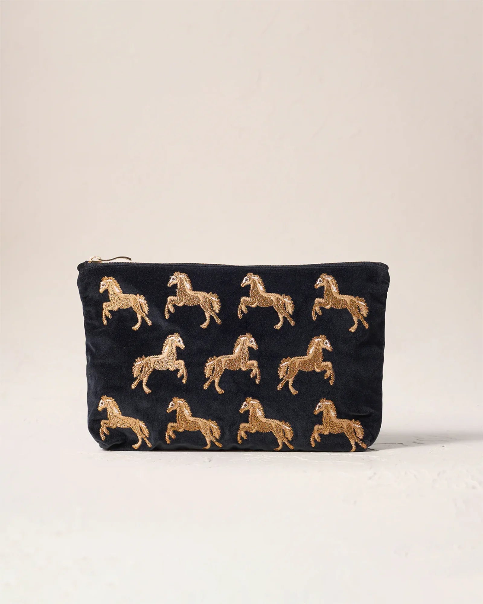 Wild Horses Everyday Pouch - Charcoal