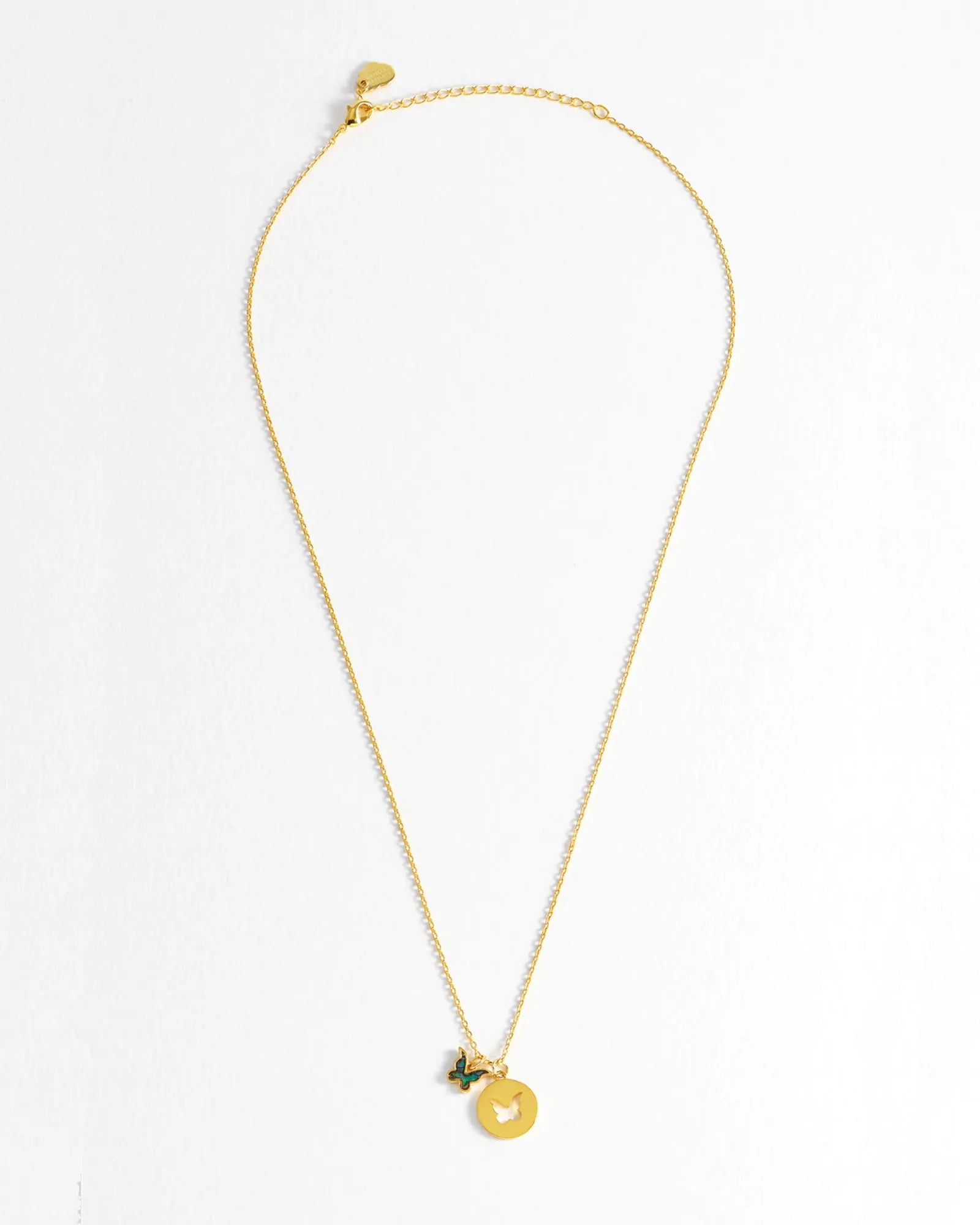 Butterfly Cut Out Pendant - Gold Plated