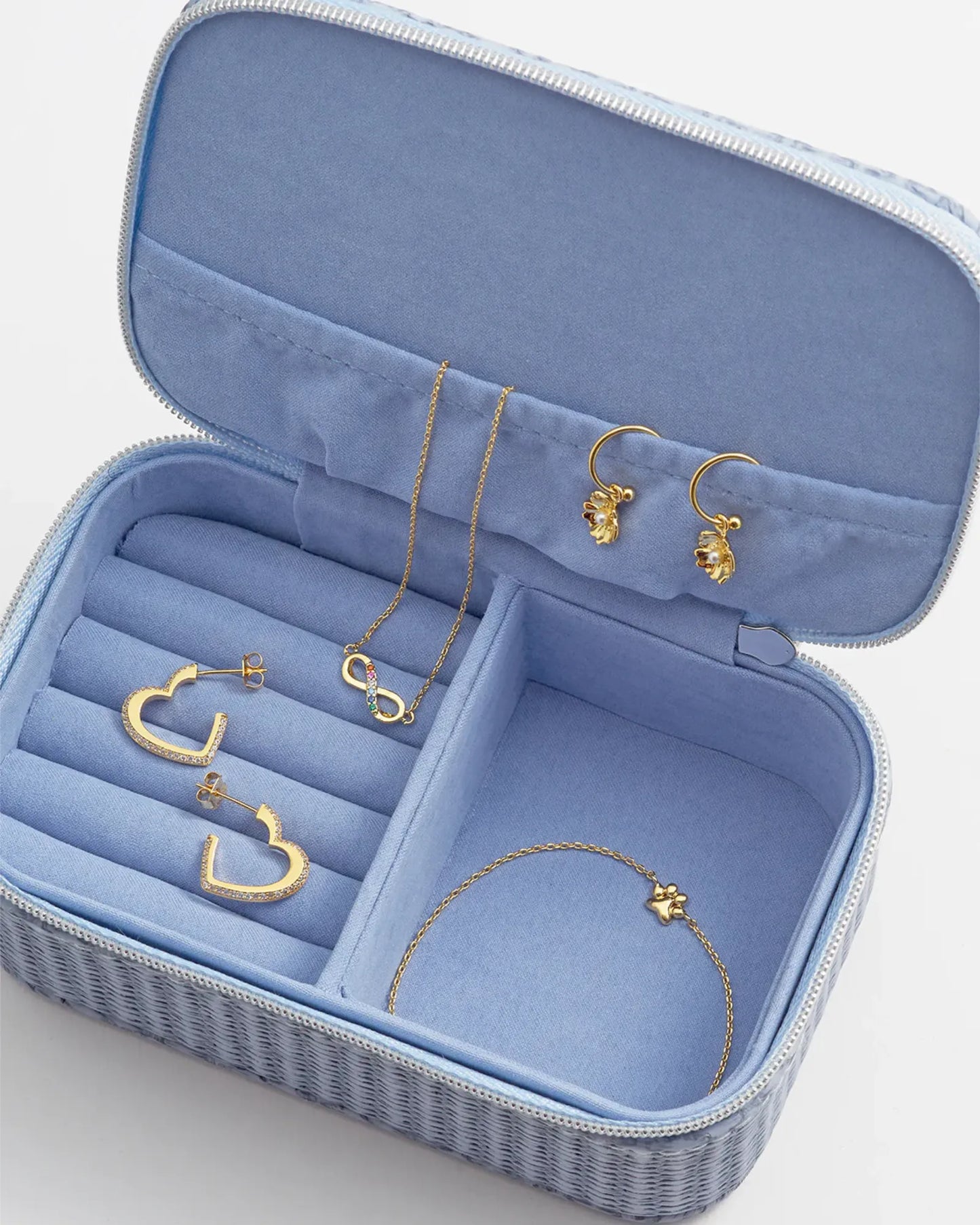 Mini Jewellery Box - Light Blue