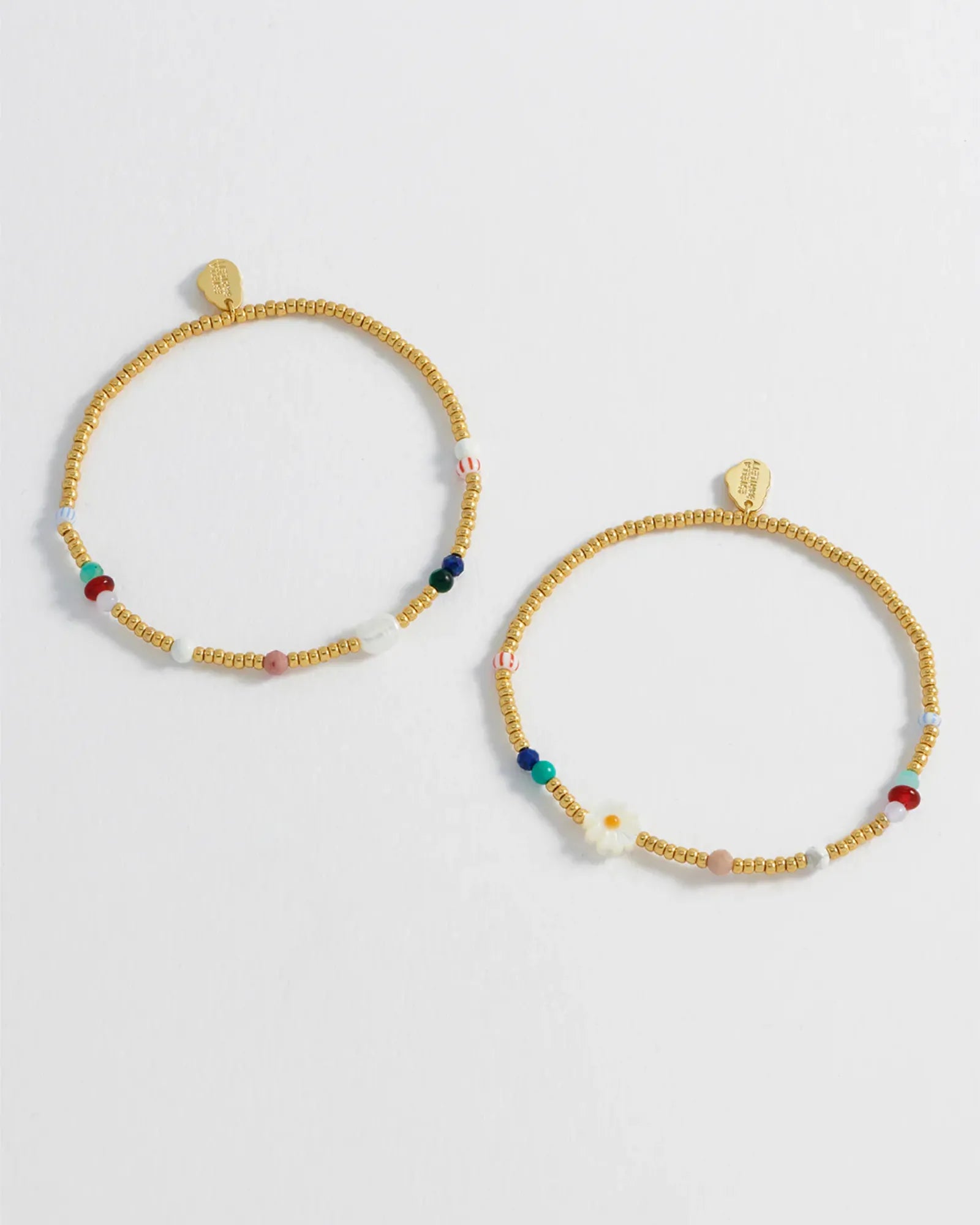 Mixed Glass, Pearl & Gemstone Duo Bracelet