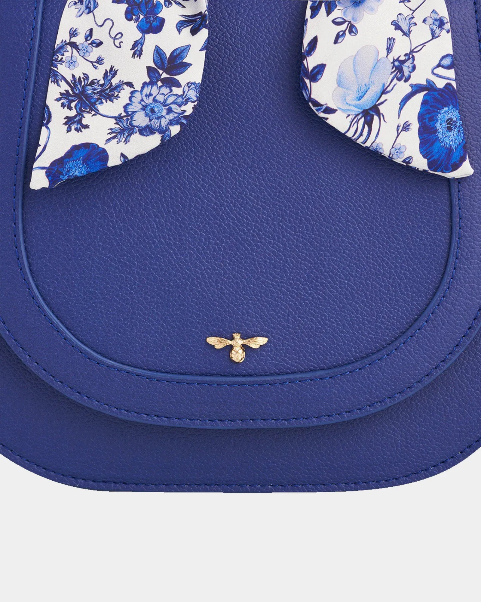 Blue Agnes Top Handle Saddle Bag