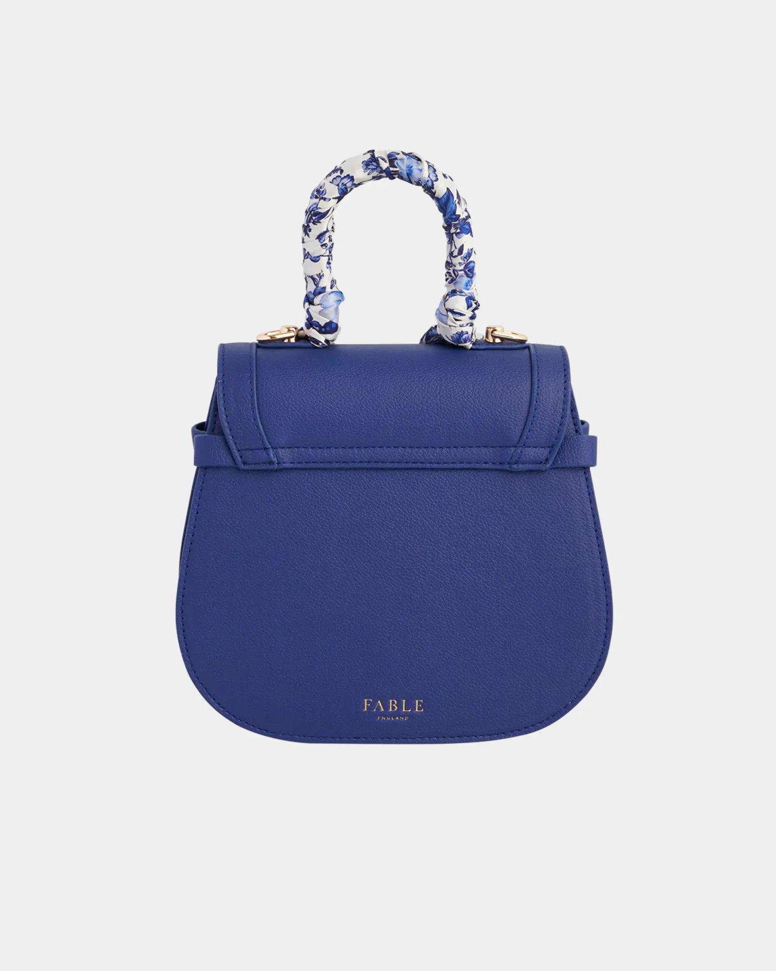 Blue Agnes Top Handle Saddle Bag