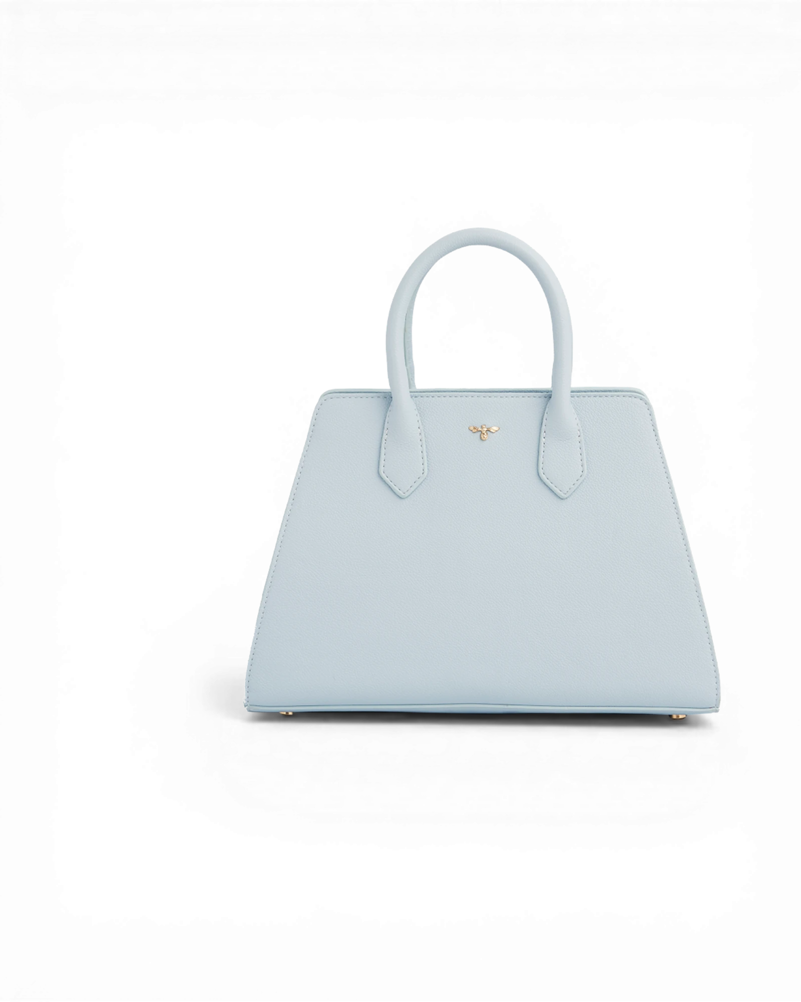 Blue Structured Tote Bag