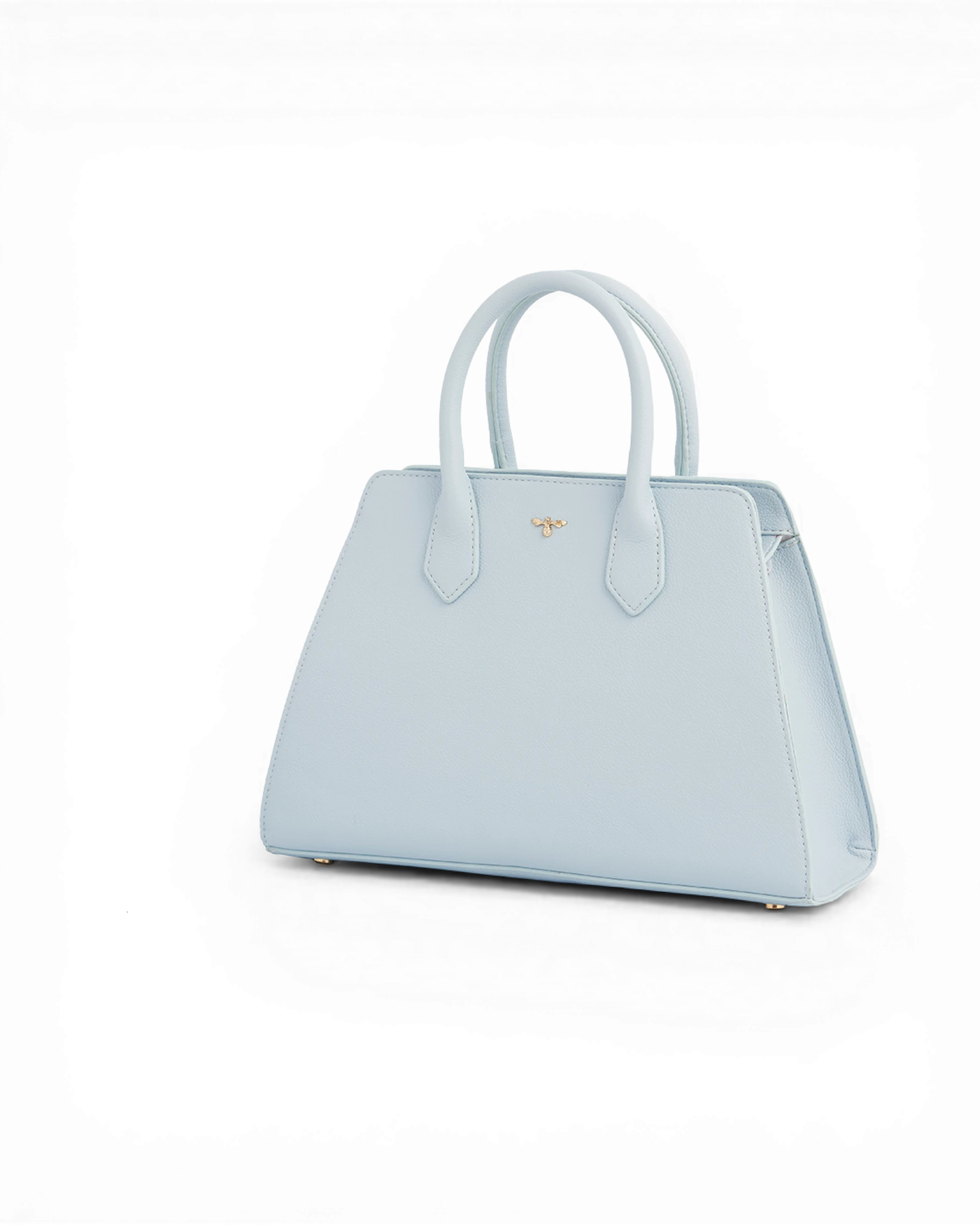 Blue Structured Tote Bag