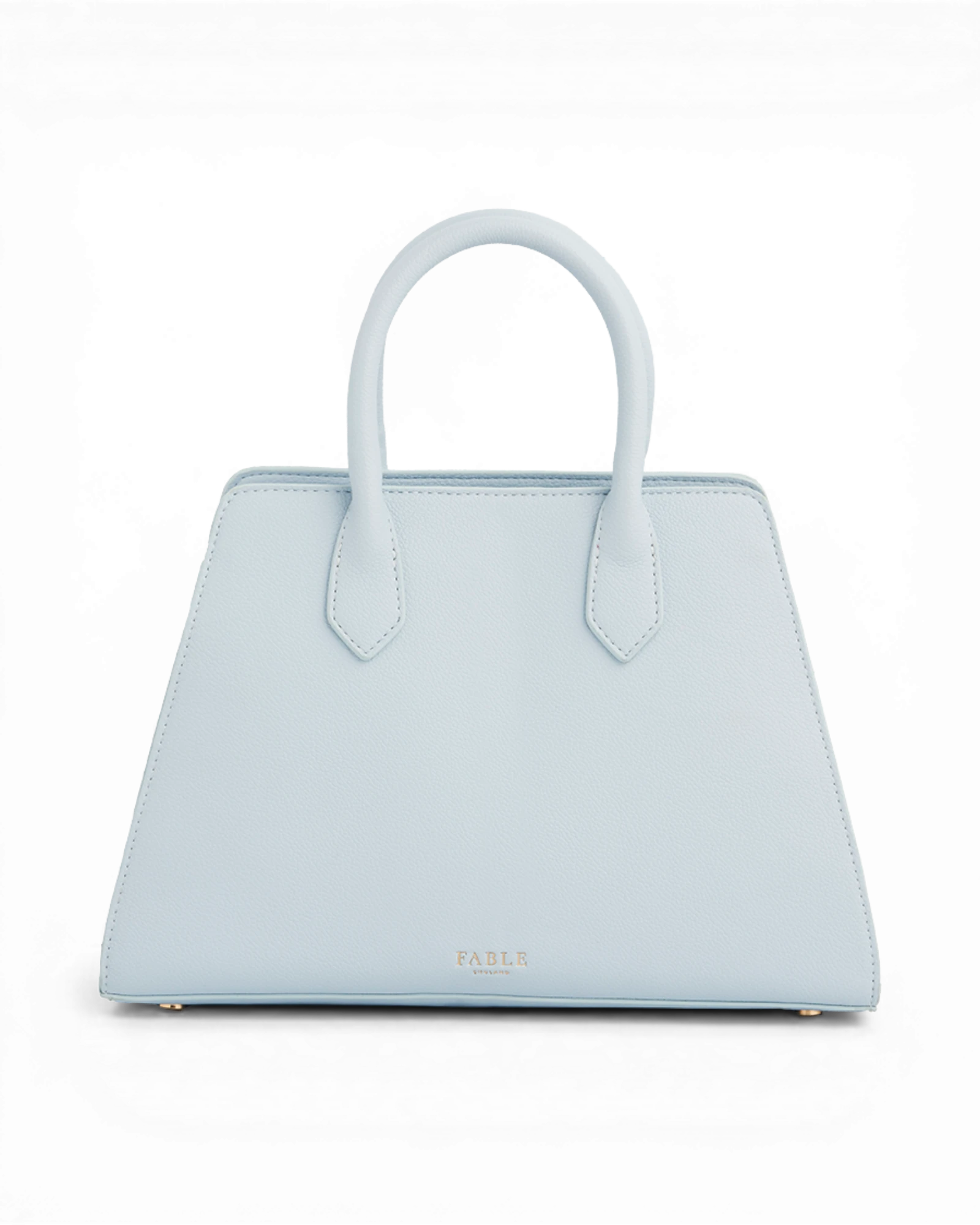 Blue Structured Tote Bag