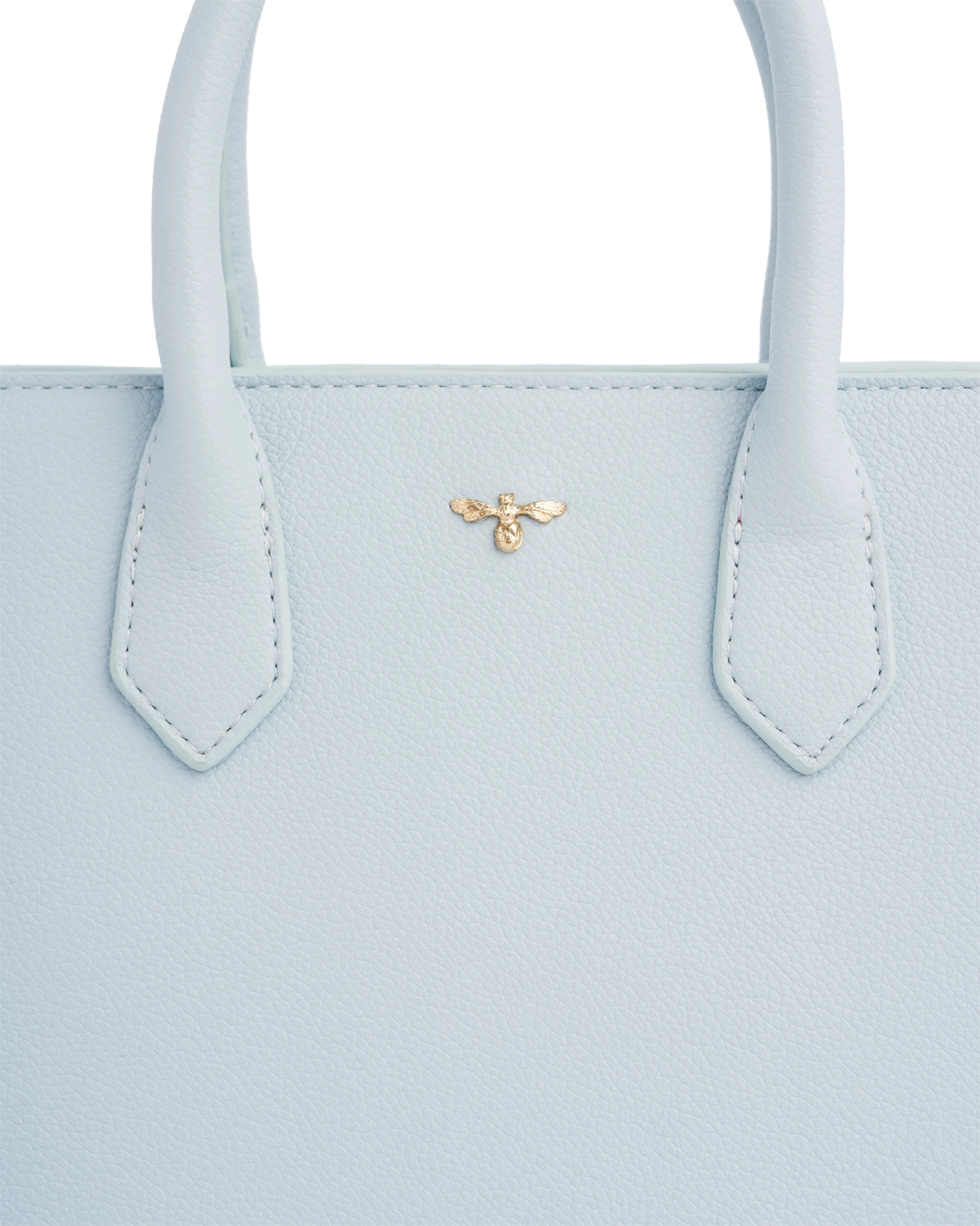 Blue Structured Tote Bag