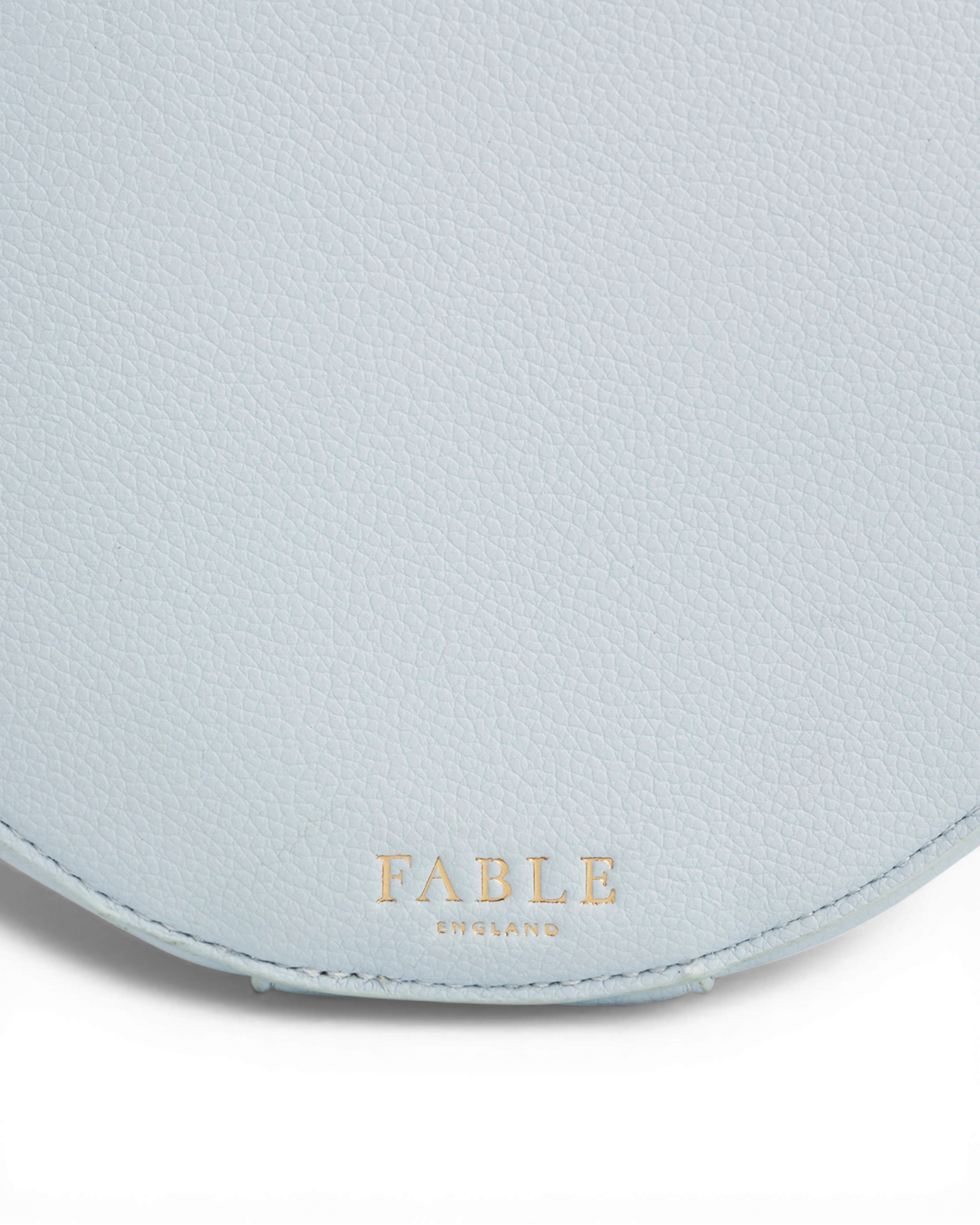 Isabel Floral Bow Blue Embroidered Circle Bag