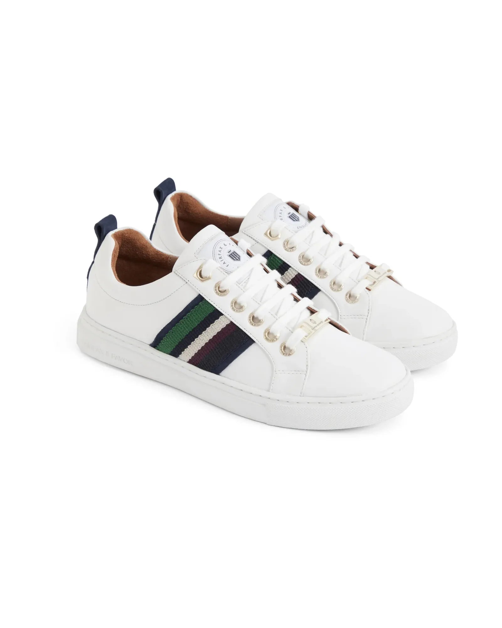 Boston Trainer - White Leather