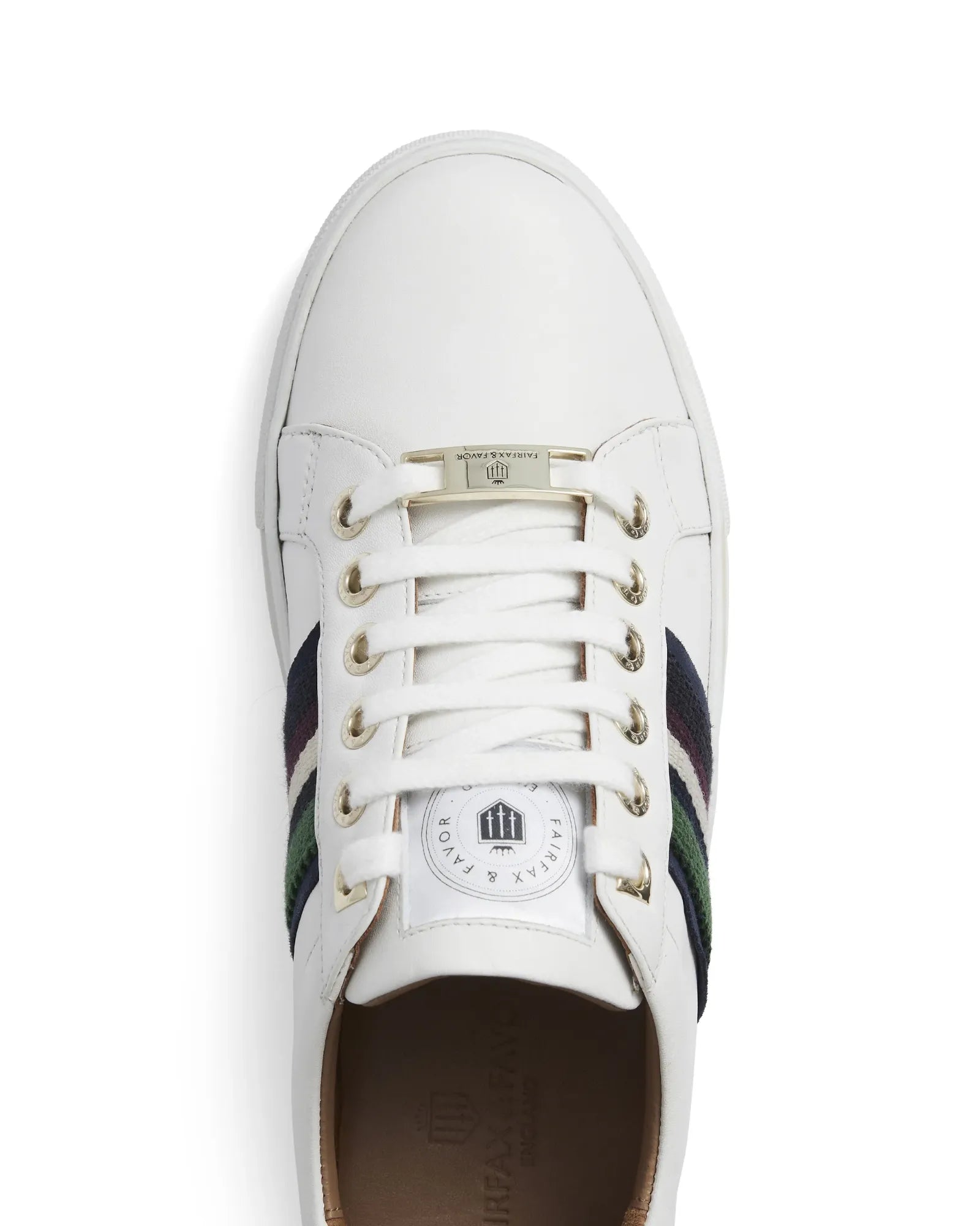 Boston Trainer - White Leather