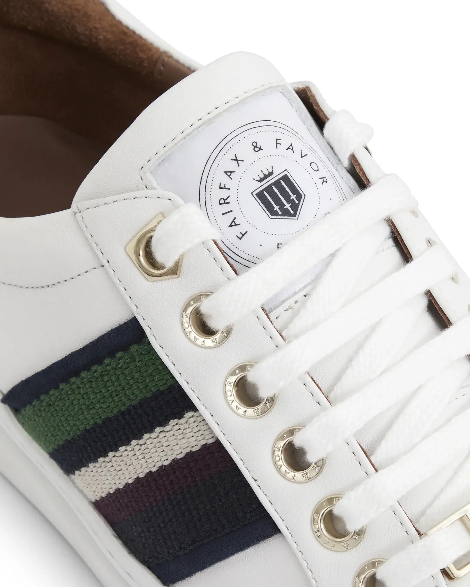 Boston Trainer - White Leather