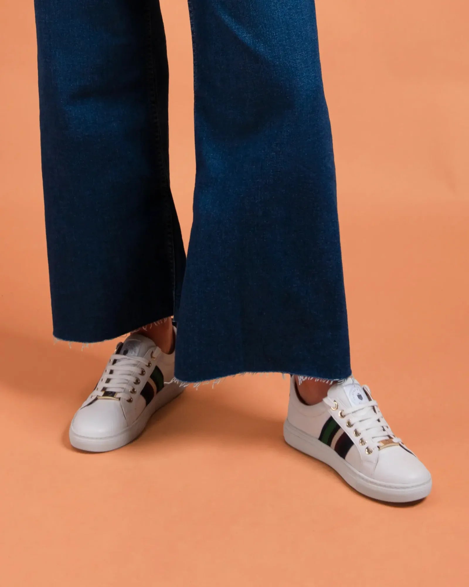 Boston Trainer - White Leather