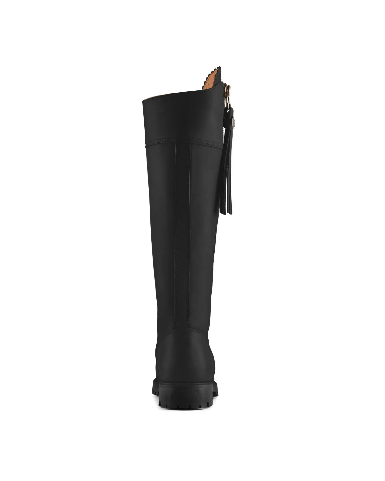 Explorer Black Leather Waterproof Knee-High Boots